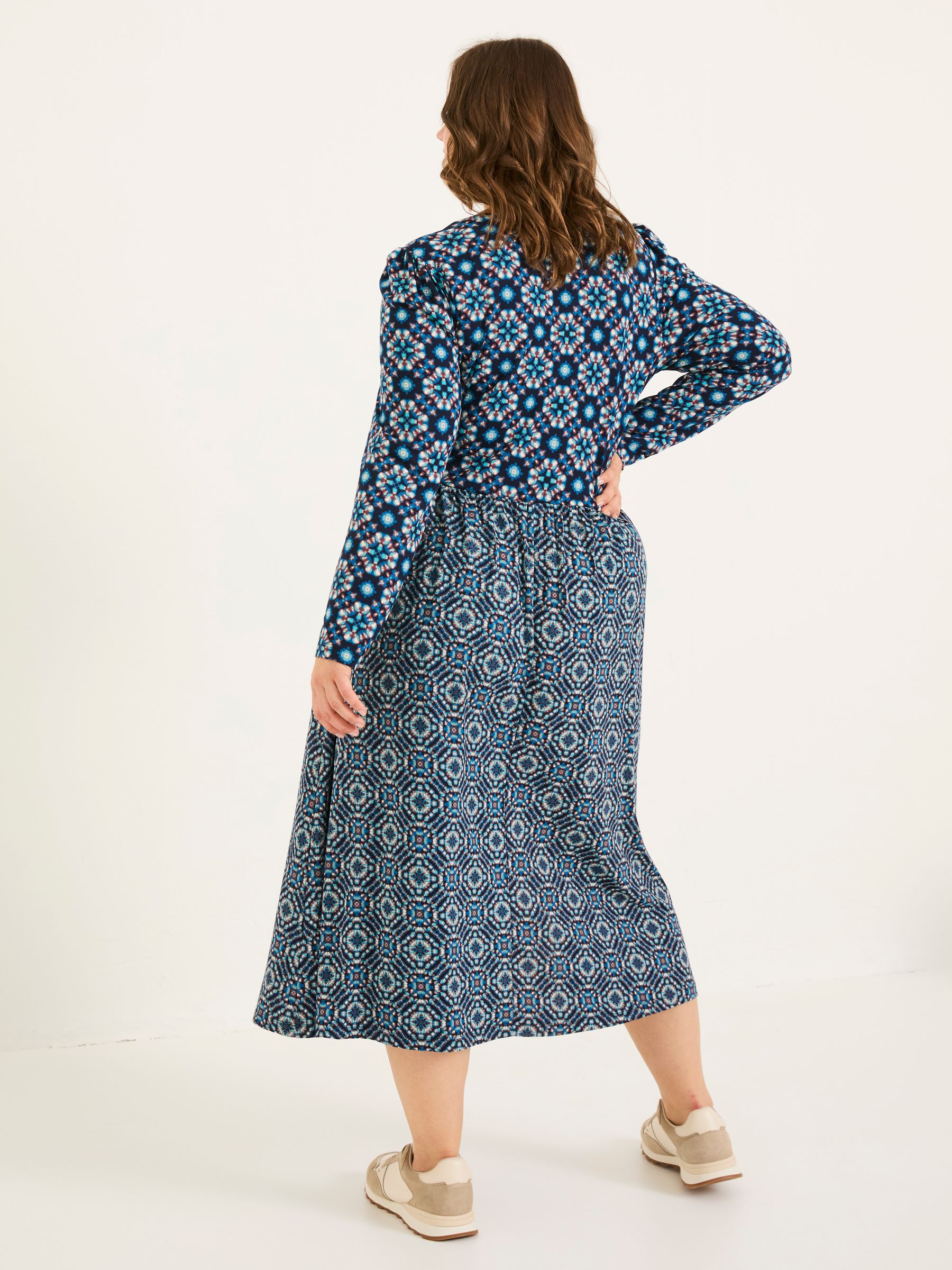 Indigo Blue Fia Jersey Midi Dress - Image 6 of 9