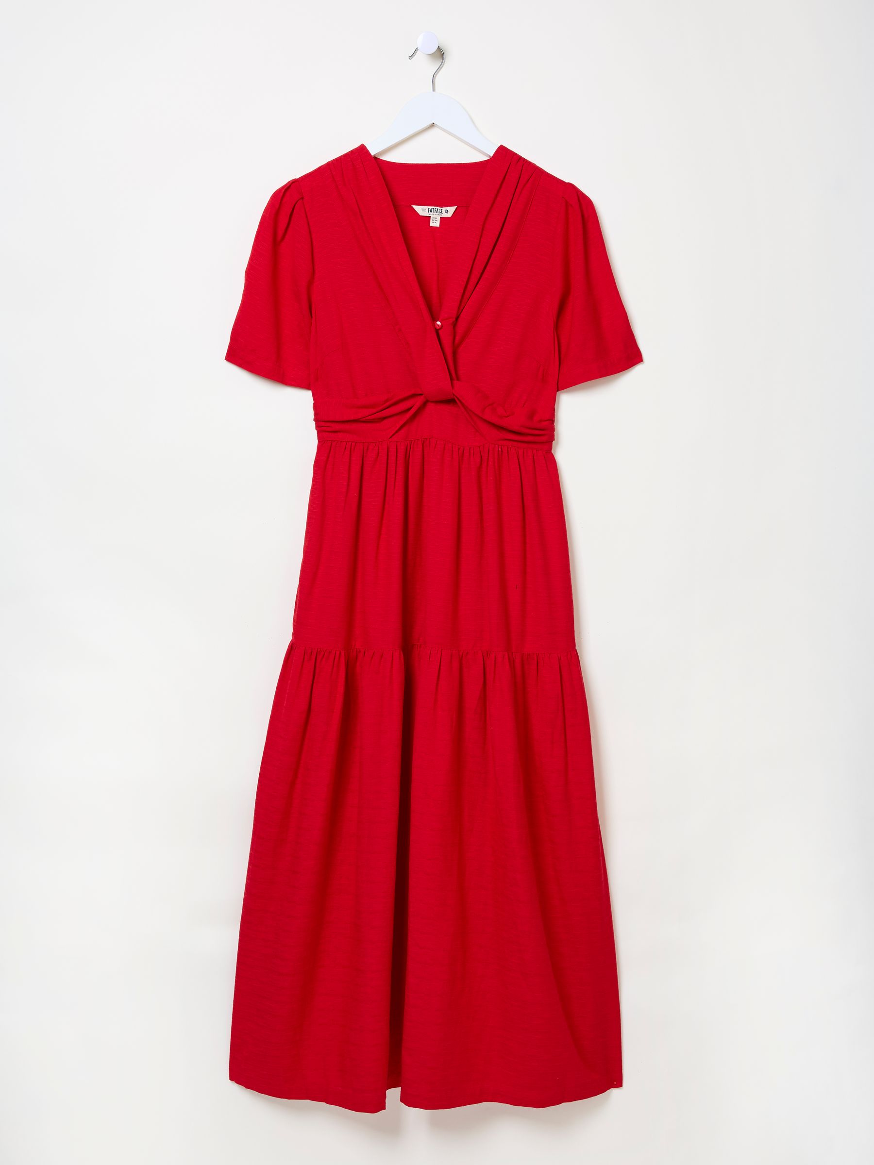 Bright Red Gigi Midi Dress - Image 9 of 9