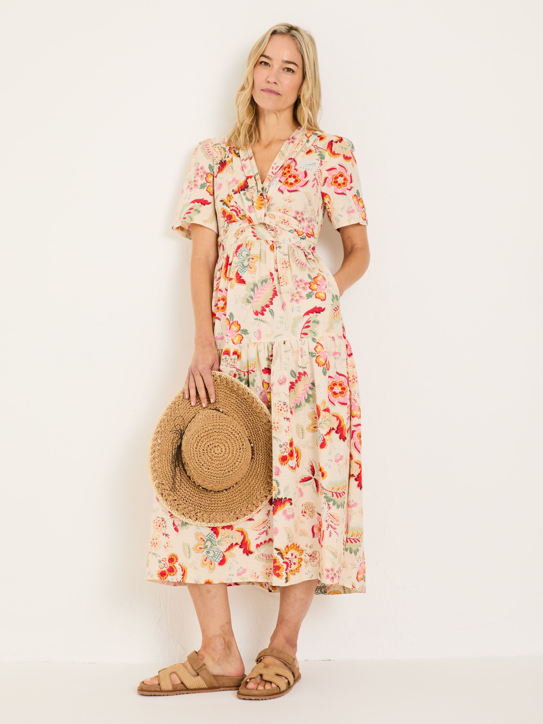 Cream Gigi Midi Dress - Image 1 of 10