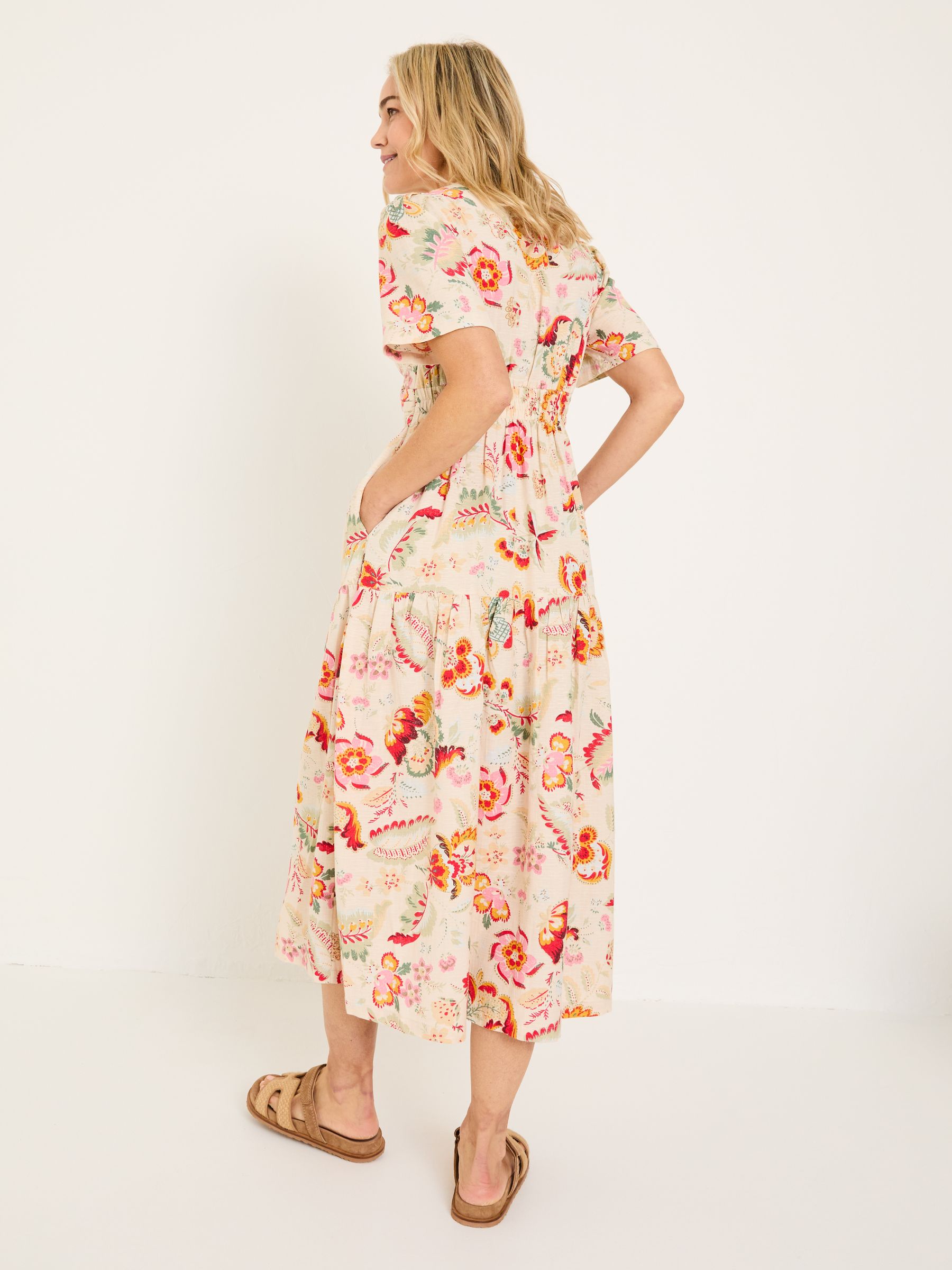 Cream Gigi Midi Dress - Image 2 of 10
