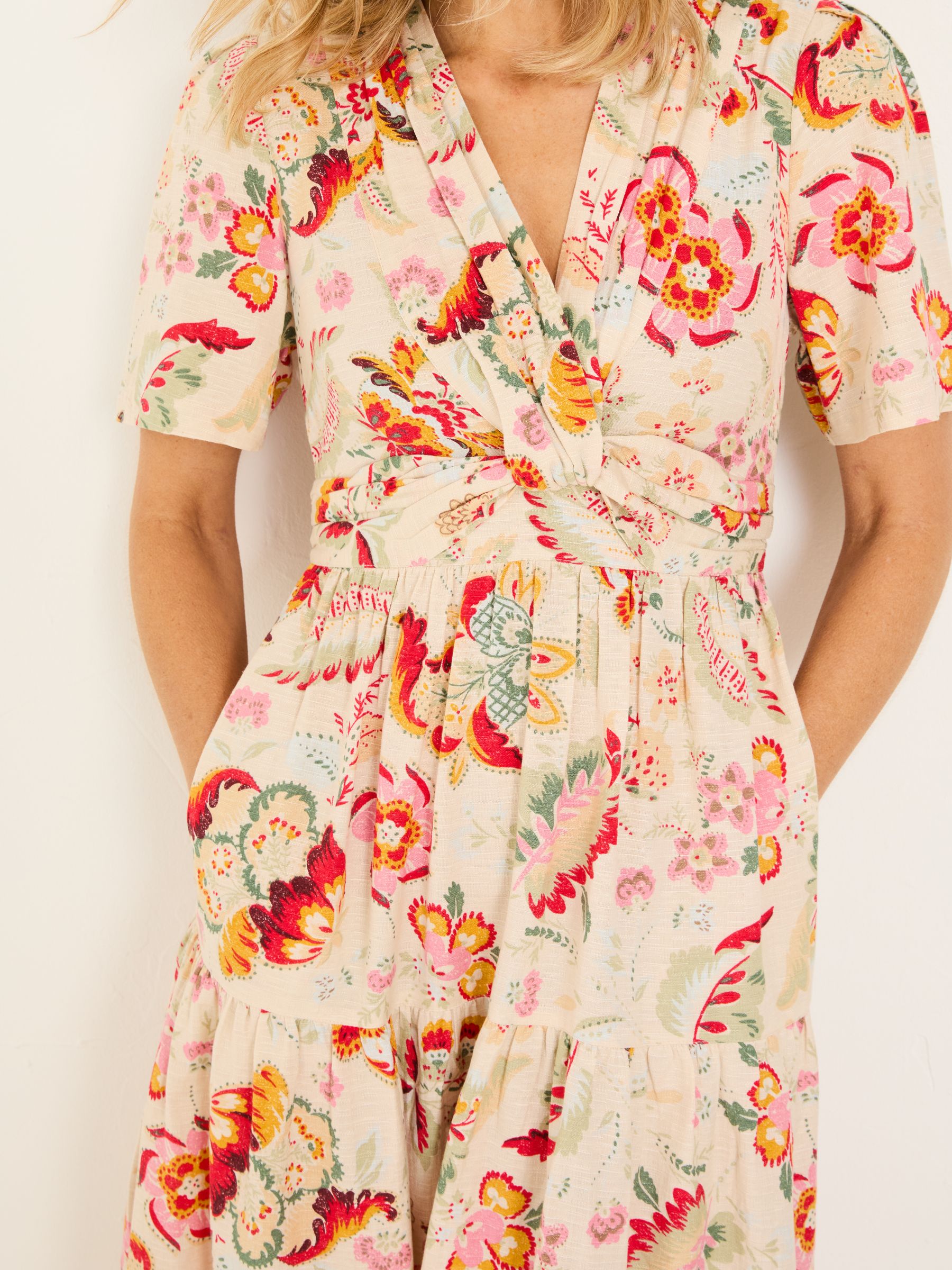 Cream Gigi Midi Dress - Image 4 of 10