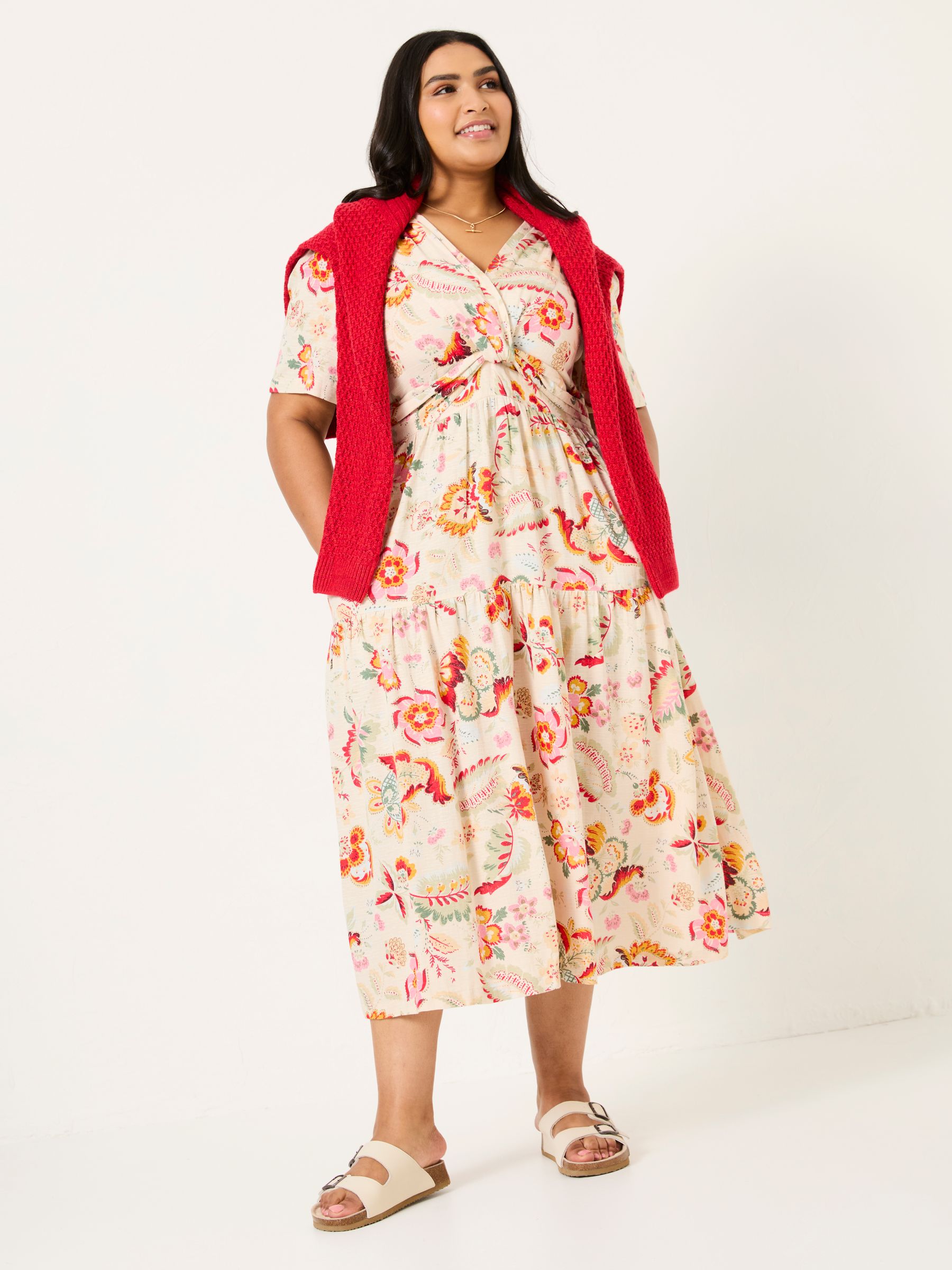 Cream Gigi Midi Dress - Image 5 of 10