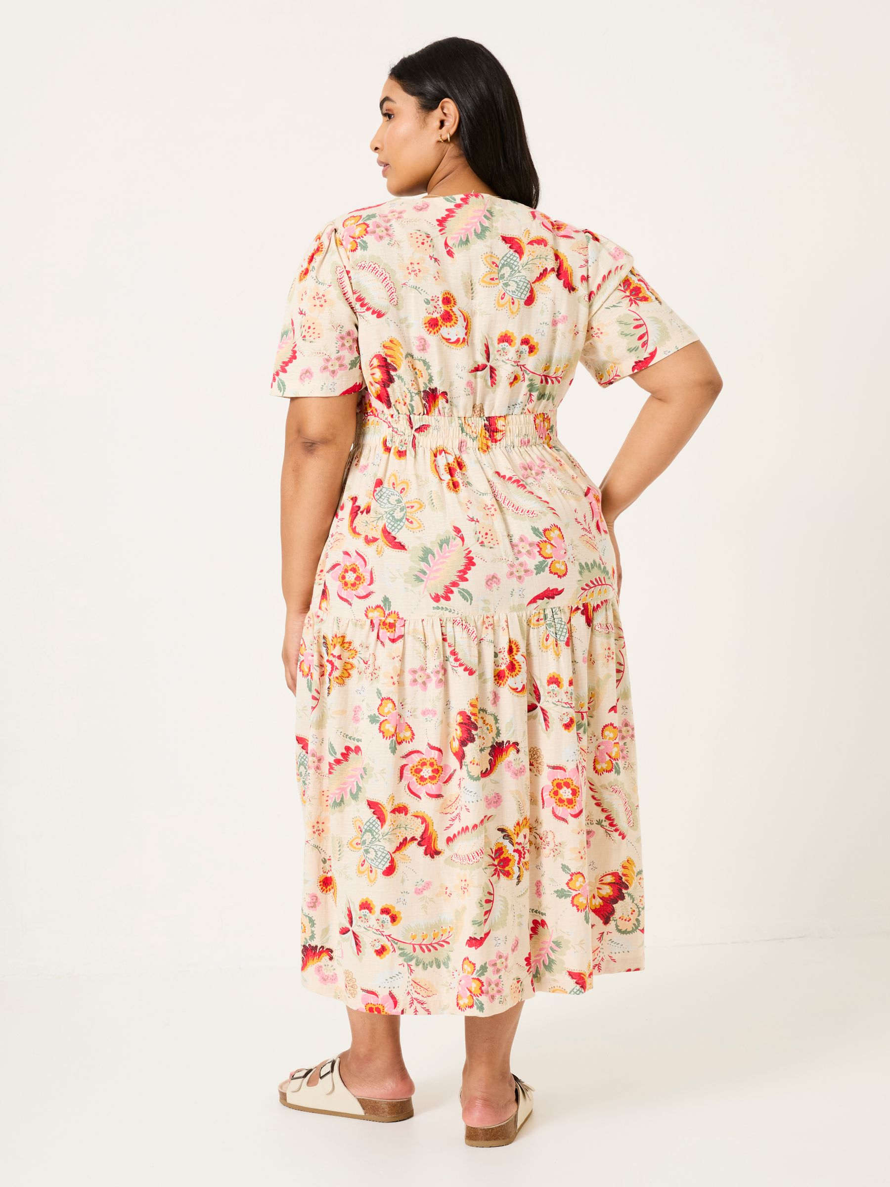 Cream Gigi Midi Dress - Image 6 of 10