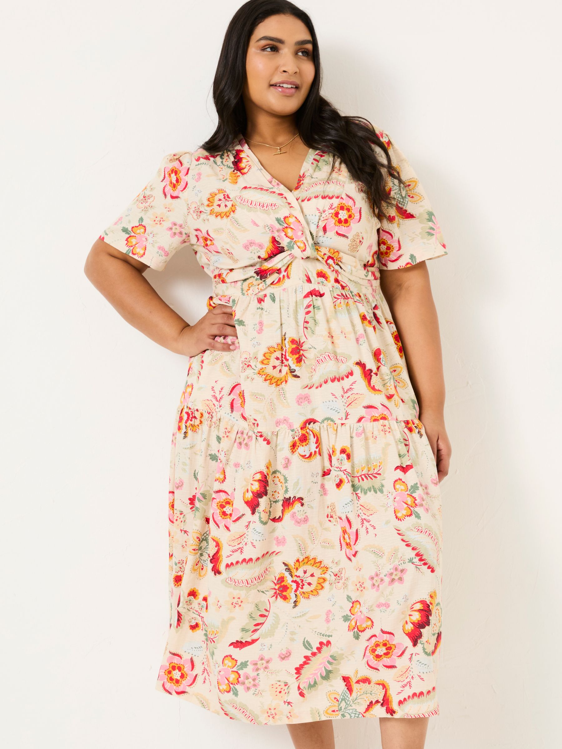 Cream Gigi Midi Dress - Image 9 of 10