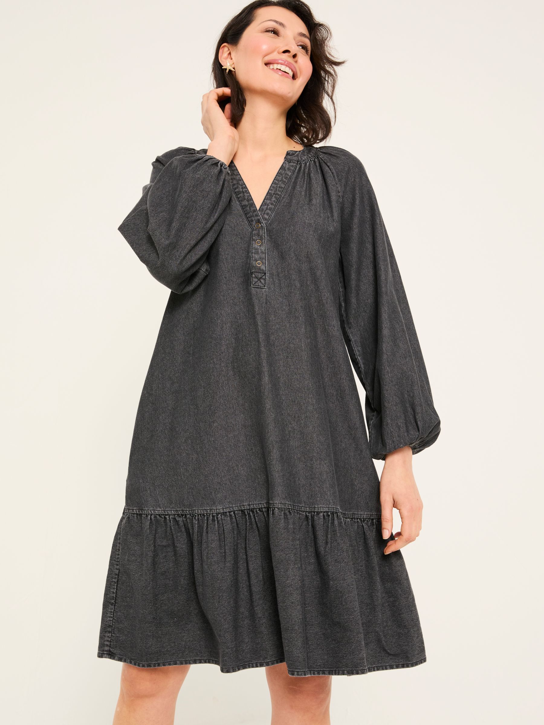 Washed Black Evi Dress - Image 1 of 11