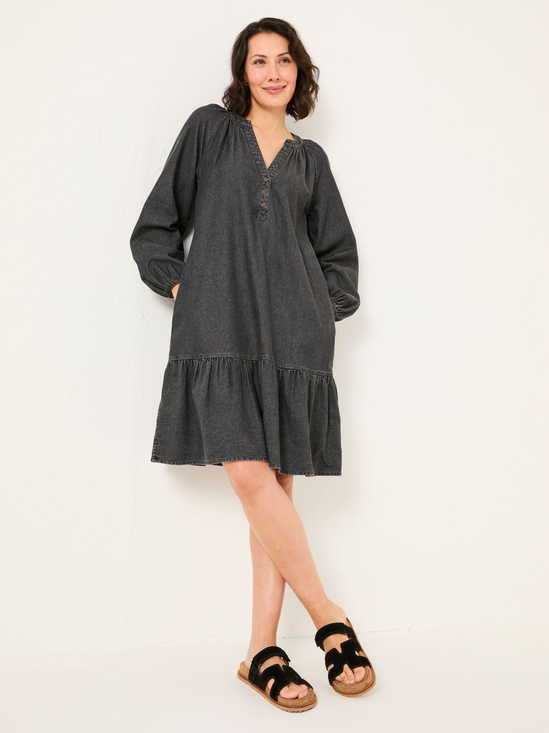 Washed Black Evi Dress - Image 3 of 11