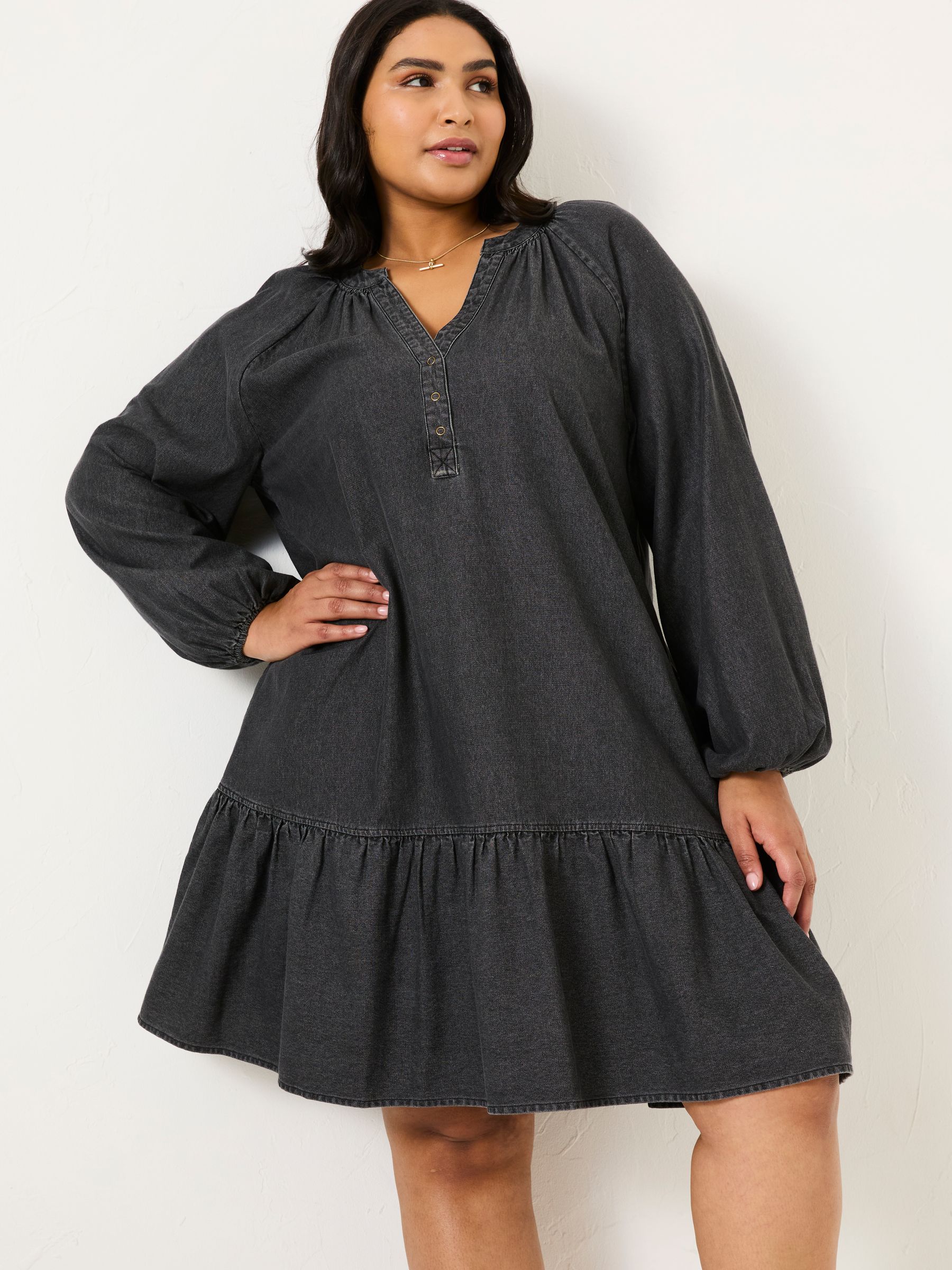 Washed Black Evi Dress - Image 7 of 11