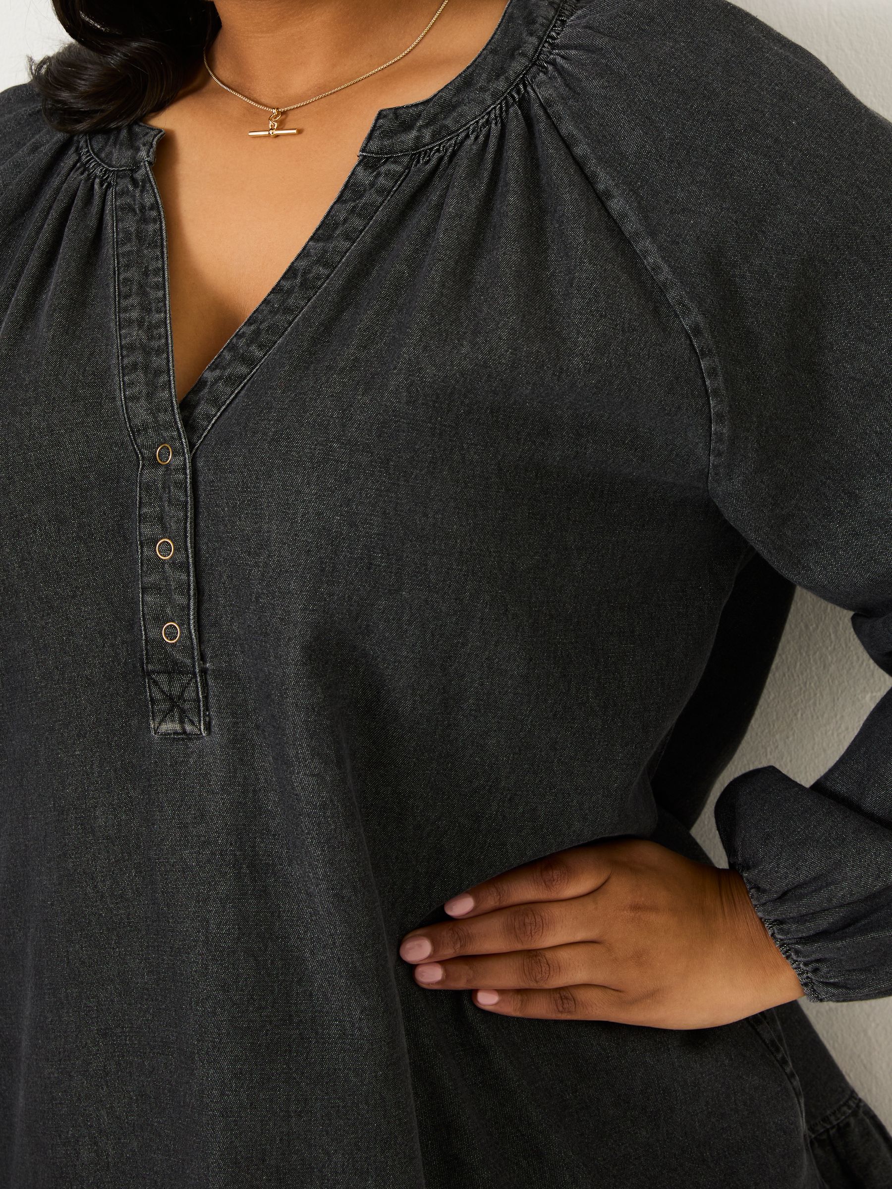 Washed Black Evi Dress - Image 8 of 11