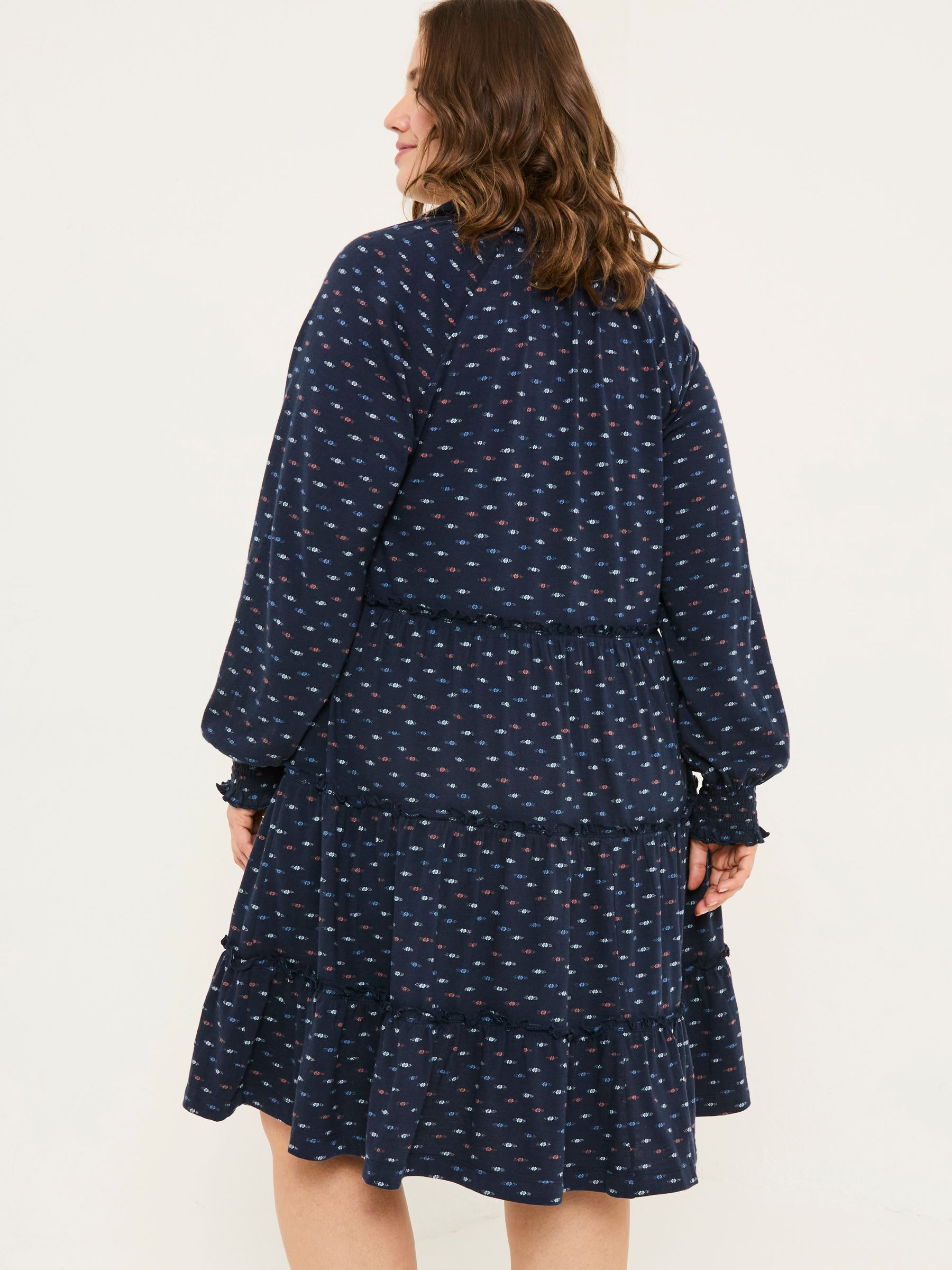 Navy Ivana Jersey 100% Cotton Dress - Image 7 of 10