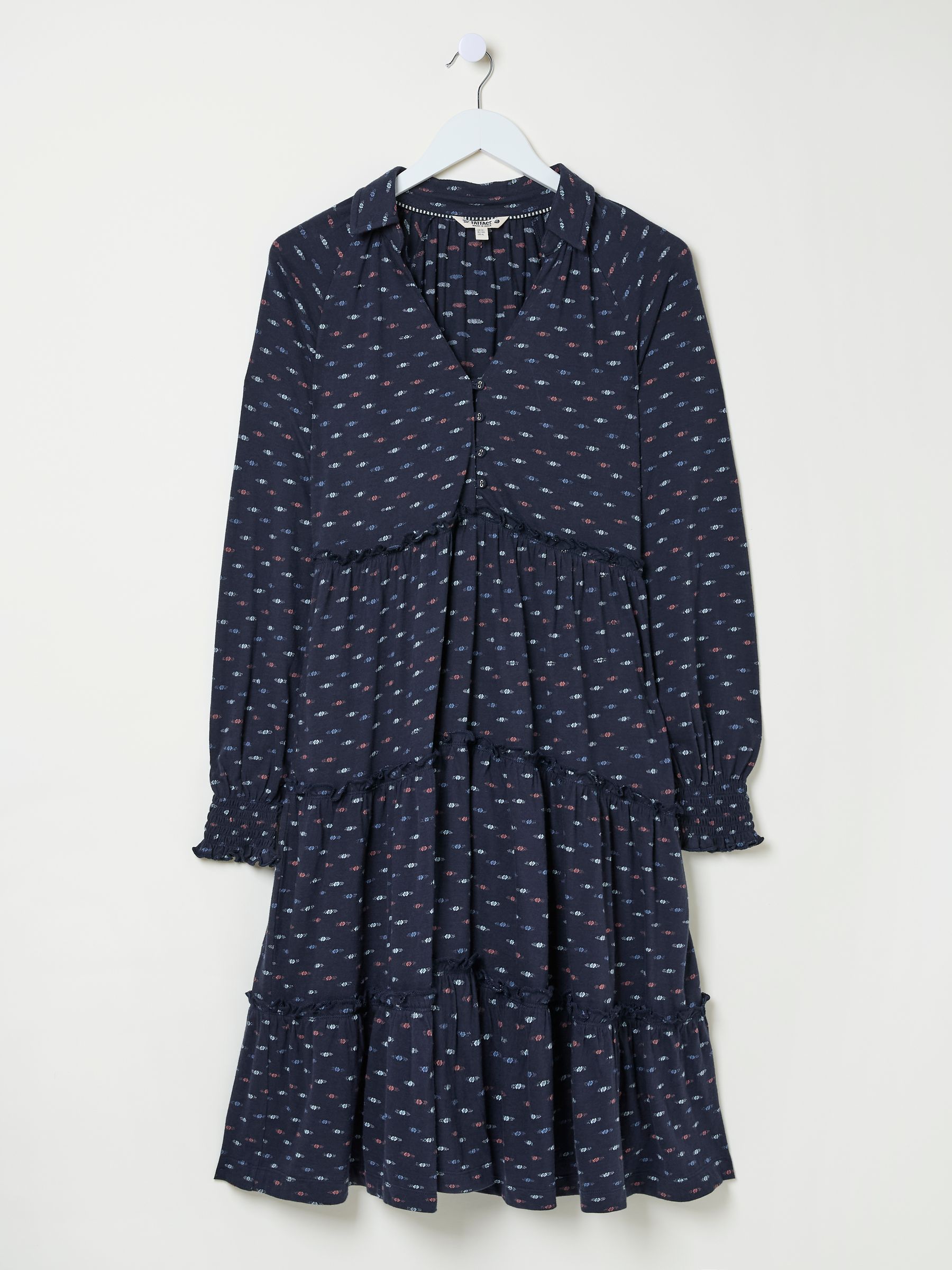Navy Ivana Jersey 100% Cotton Dress - Image 9 of 10