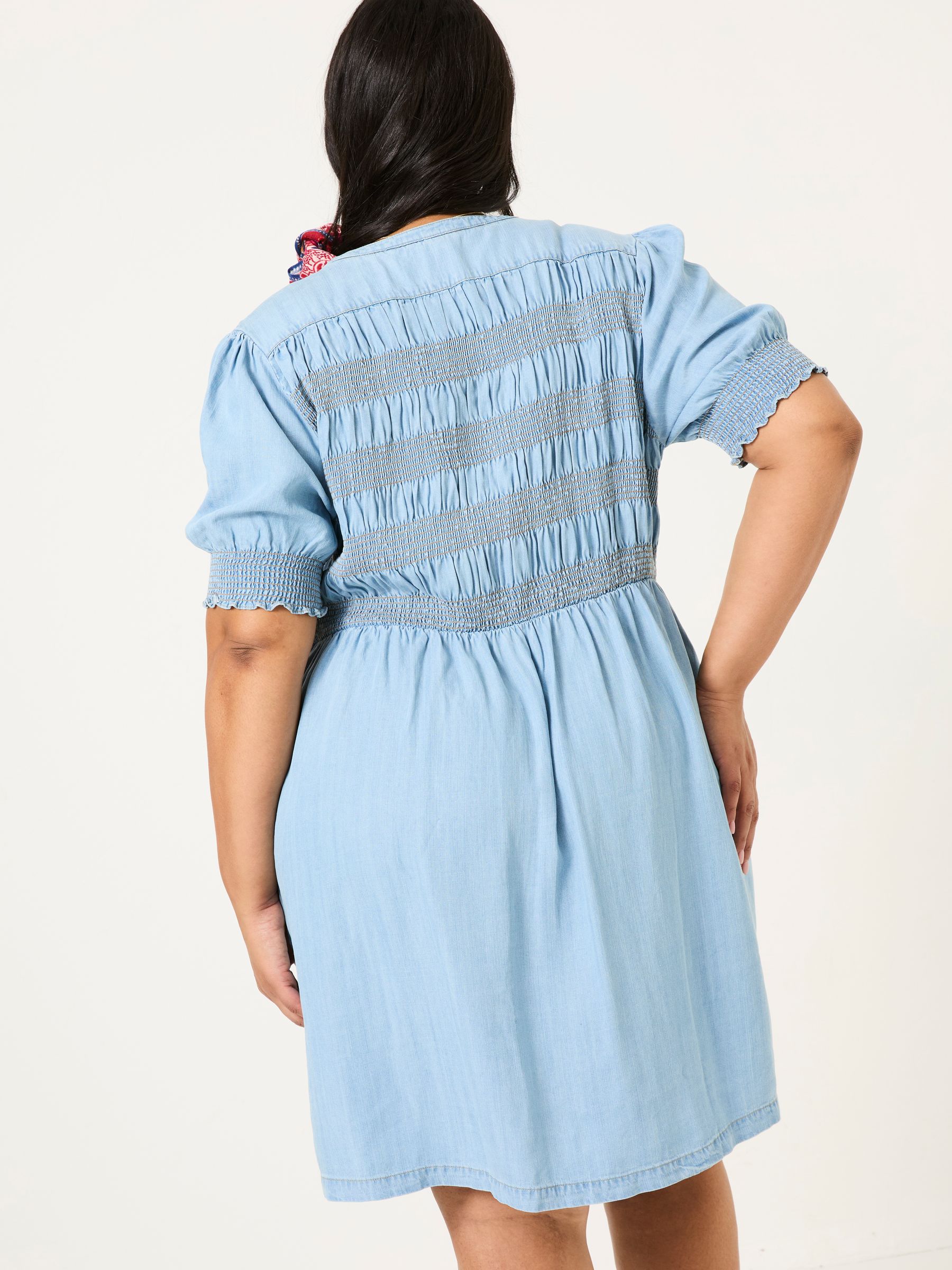 Light Blue Denim Juniper Dress - Image 7 of 10