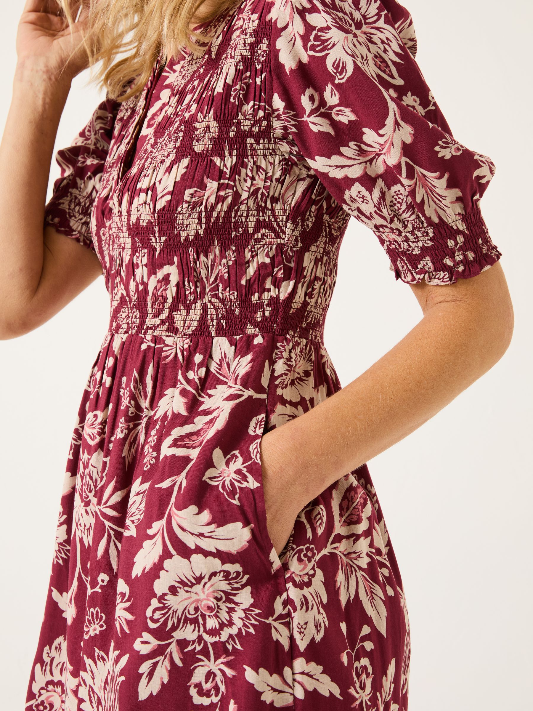Burgundy Red Juniper Dress - Image 4 of 7