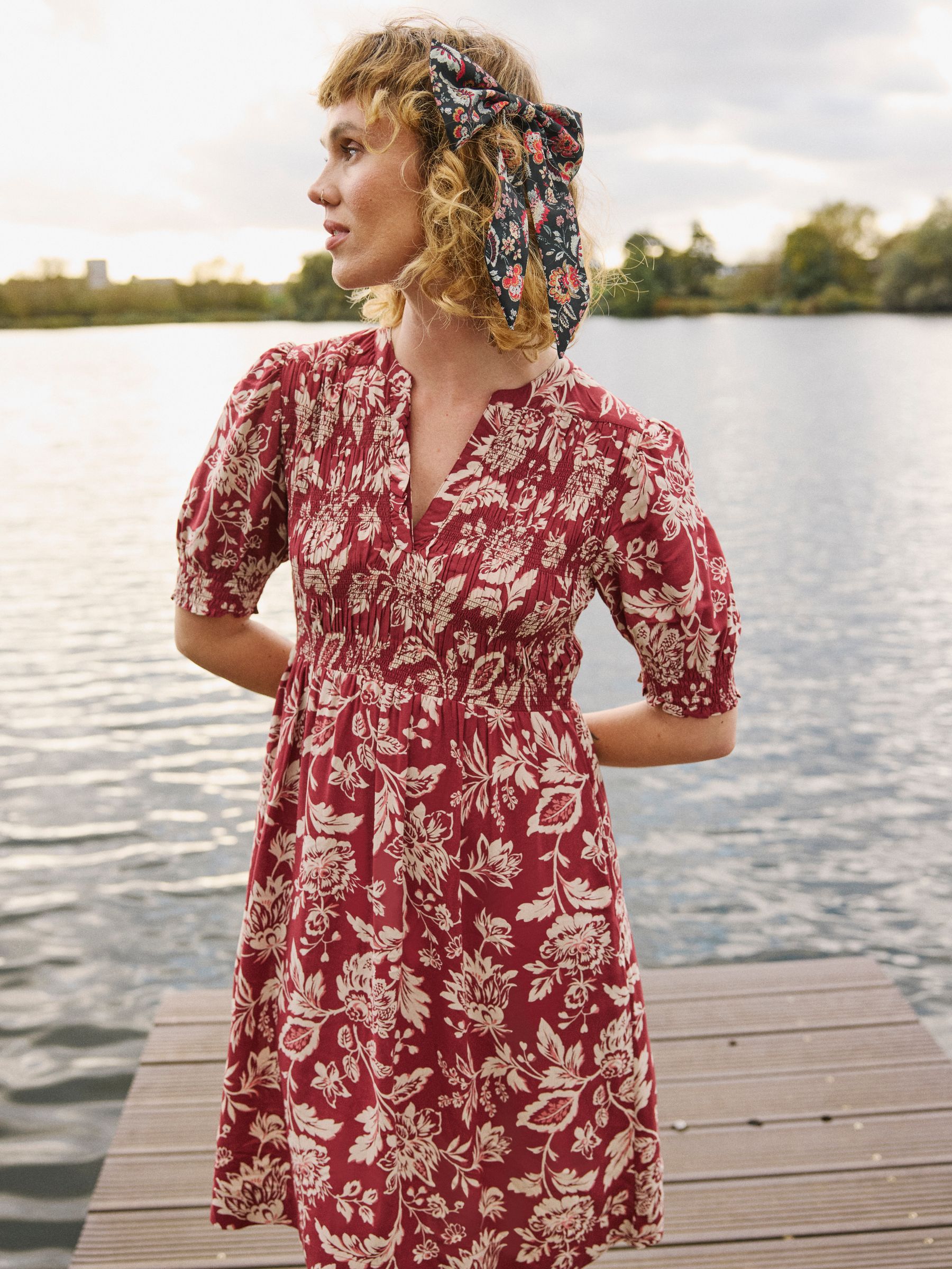 Burgundy Red Juniper Dress - Image 5 of 7