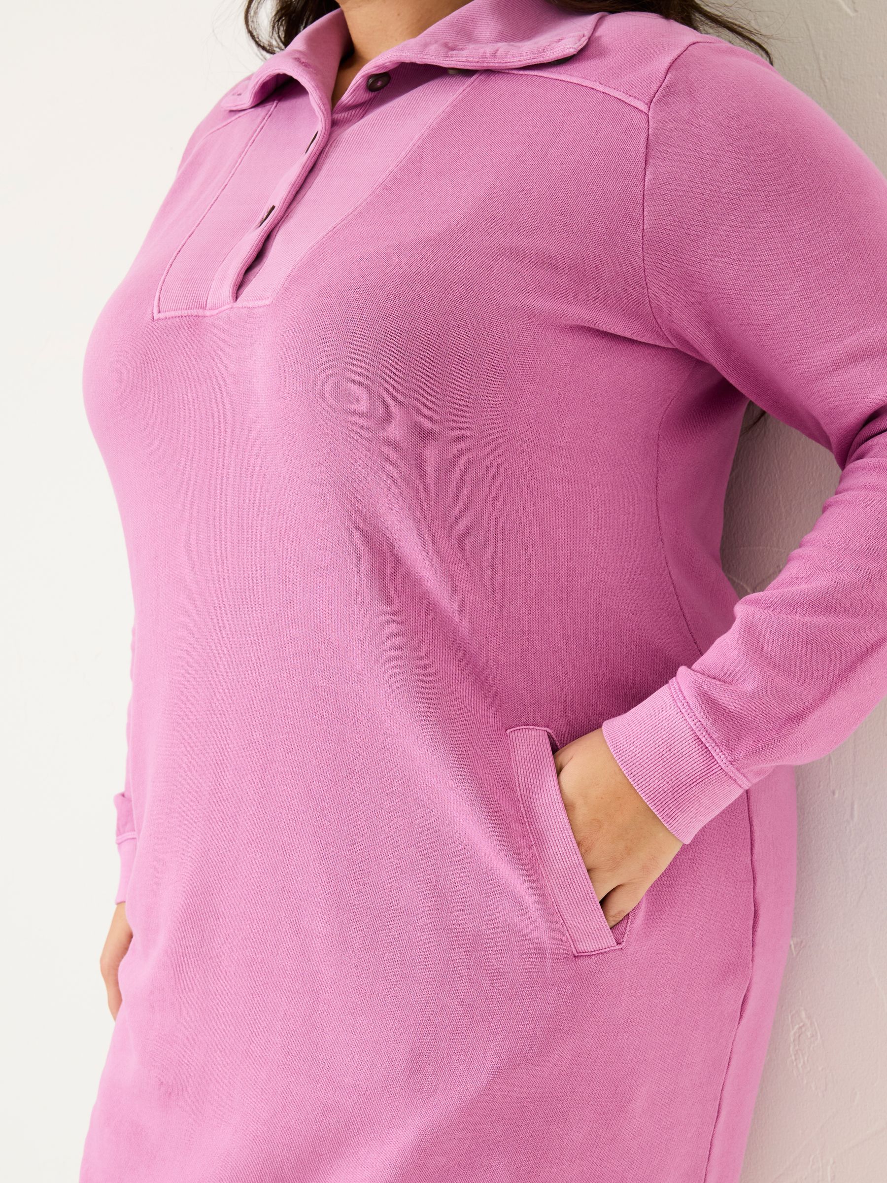 Heather Purple 100% Cotton Willa Sweat Dress - Image 9 of 10