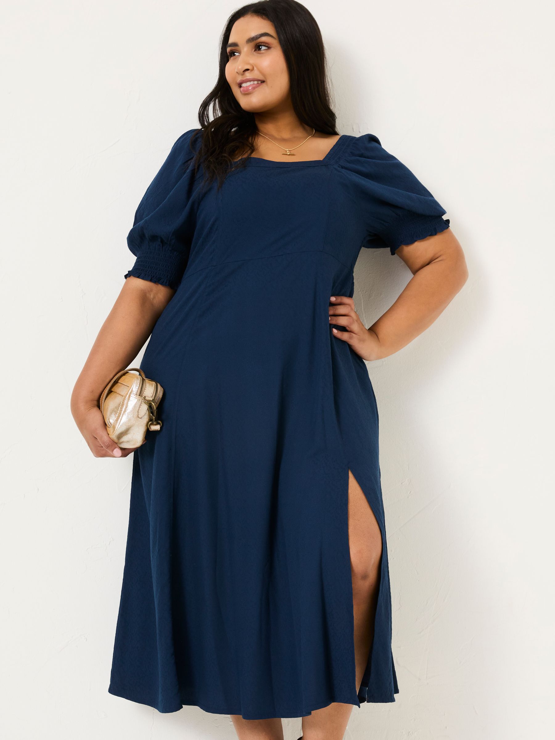 Indigo Blue Bloom Midi Dress - Image 8 of 11