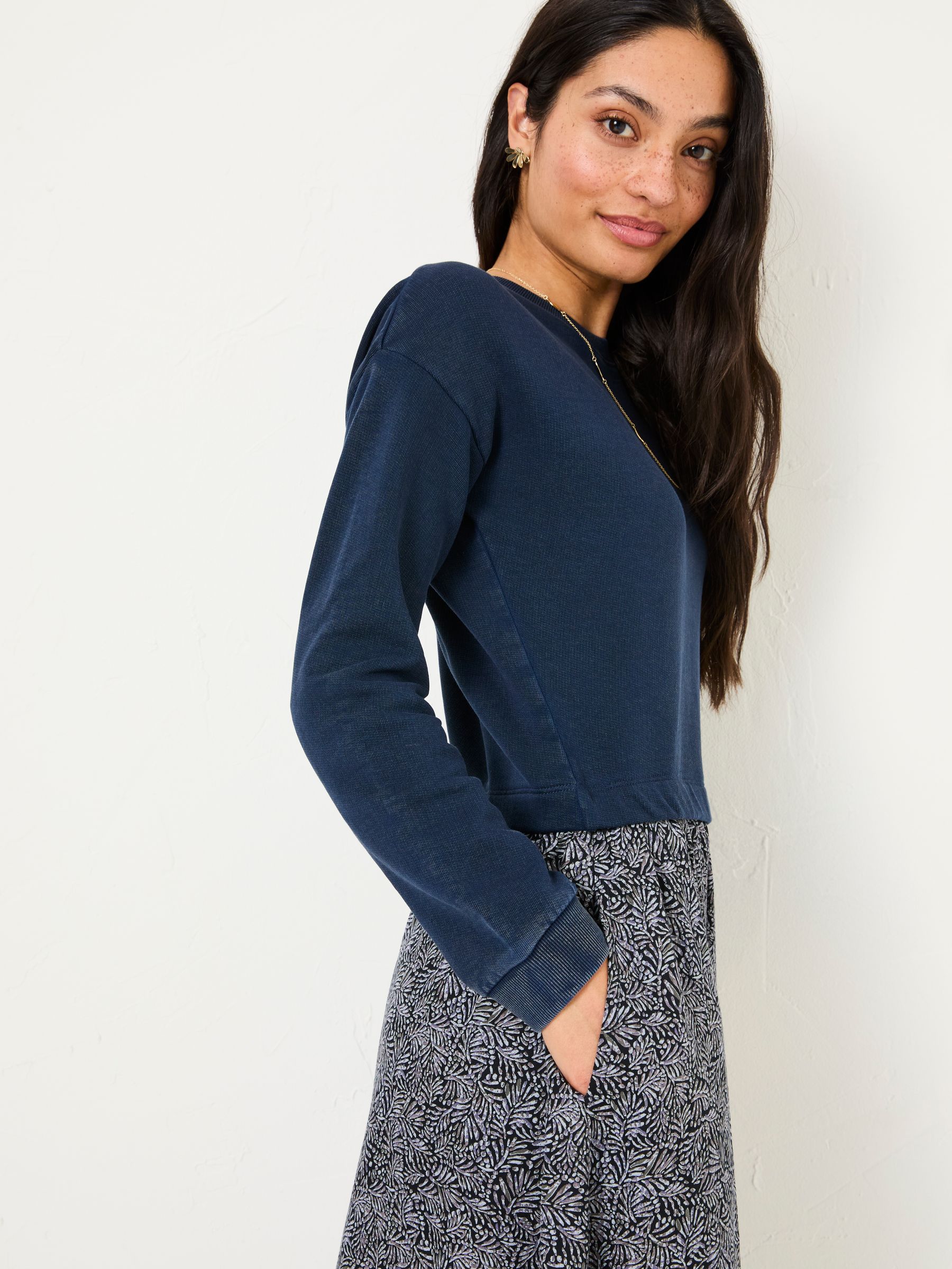 Navy Nia Midi Dress - Image 3 of 5