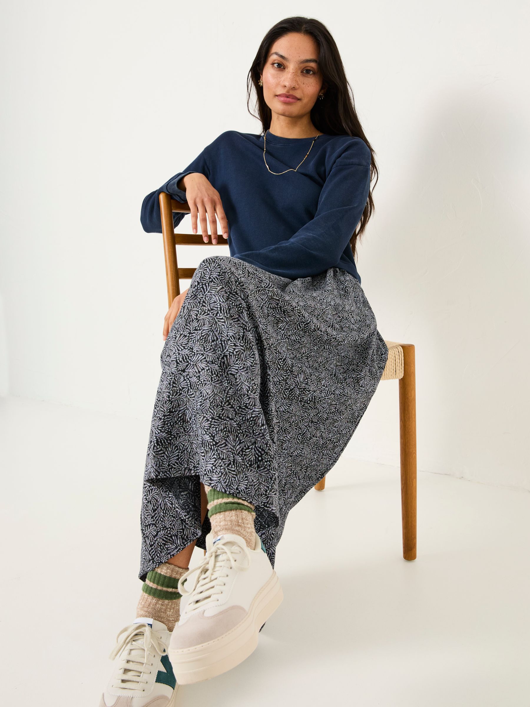 Navy Nia Midi Dress - Image 4 of 5