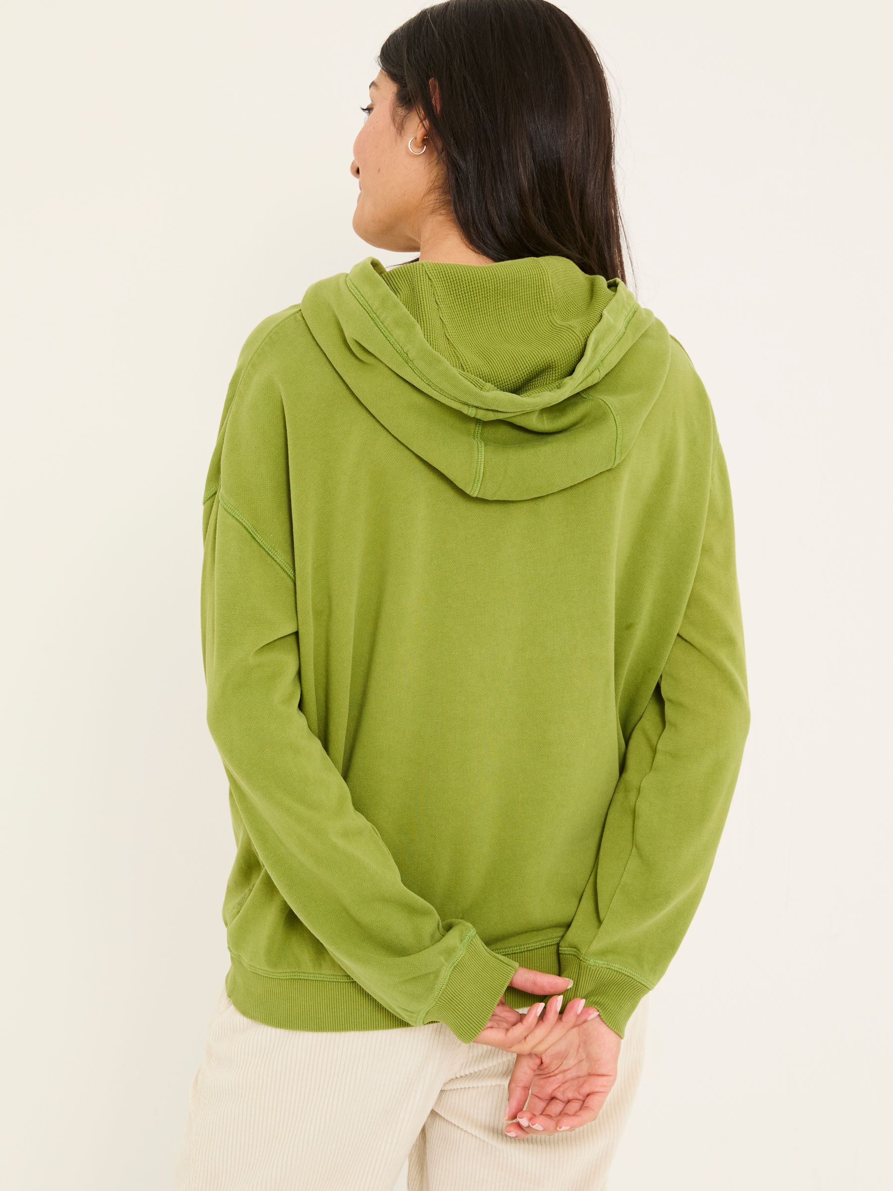 Bex Olive Green Bex Overhead 100% Cotton Hoodie - Image 2 of 10