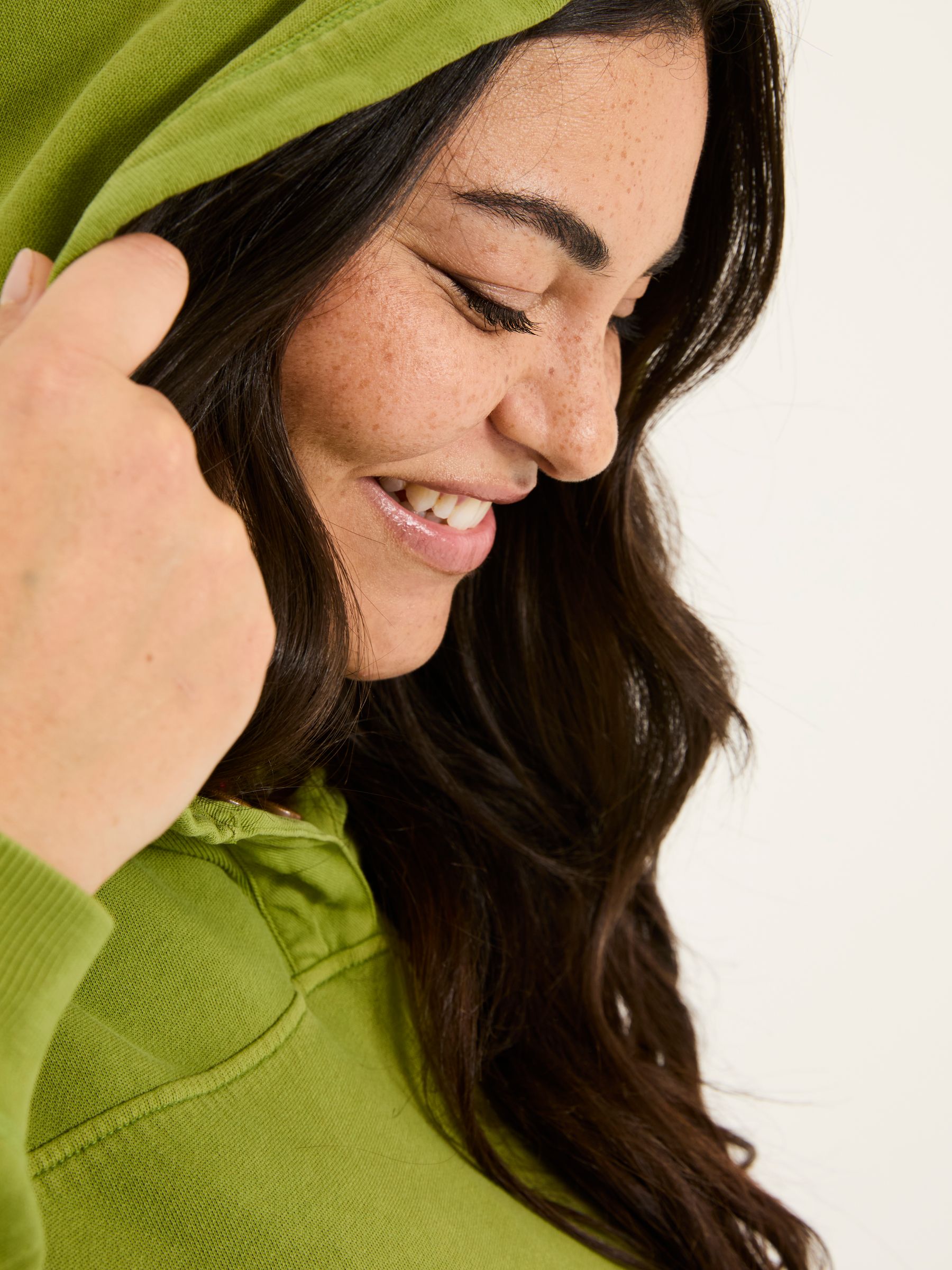 Bex Olive Green Bex Overhead 100% Cotton Hoodie - Image 9 of 10