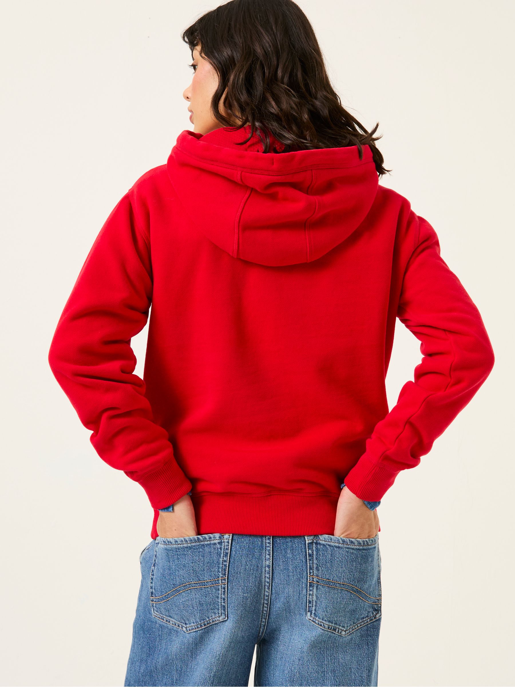 Izzy Bright Red Overhead Hoodie - Image 2 of 6