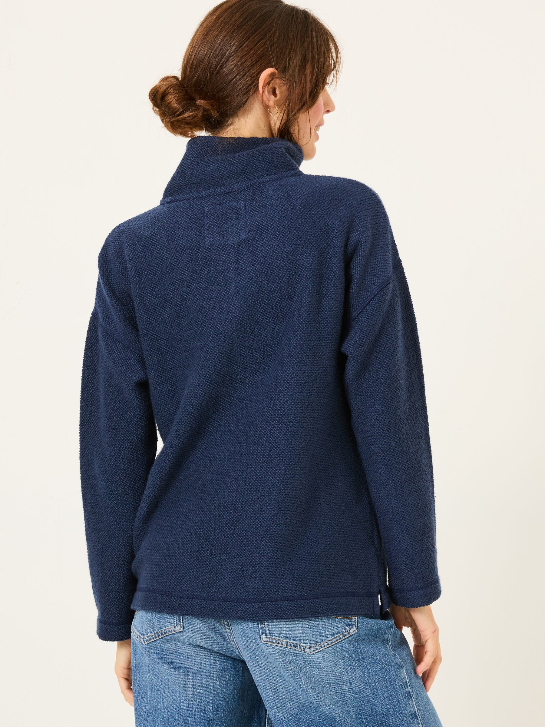 Navy Thea Half Neck Sweatshirt - Image 2 of 5