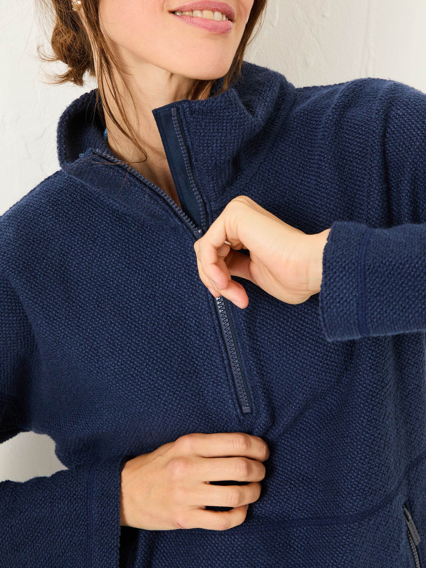 Navy Thea Half Neck Sweatshirt - Image 4 of 5