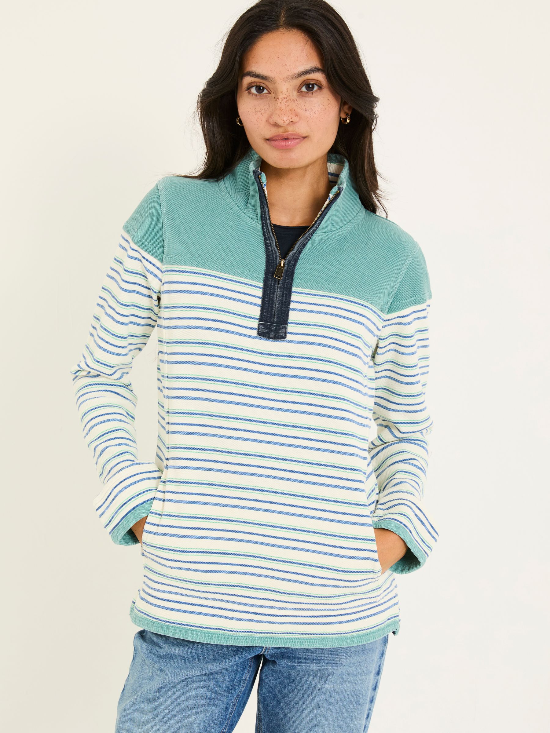 Airlie Blue Sweat Top - Image 1 of 9