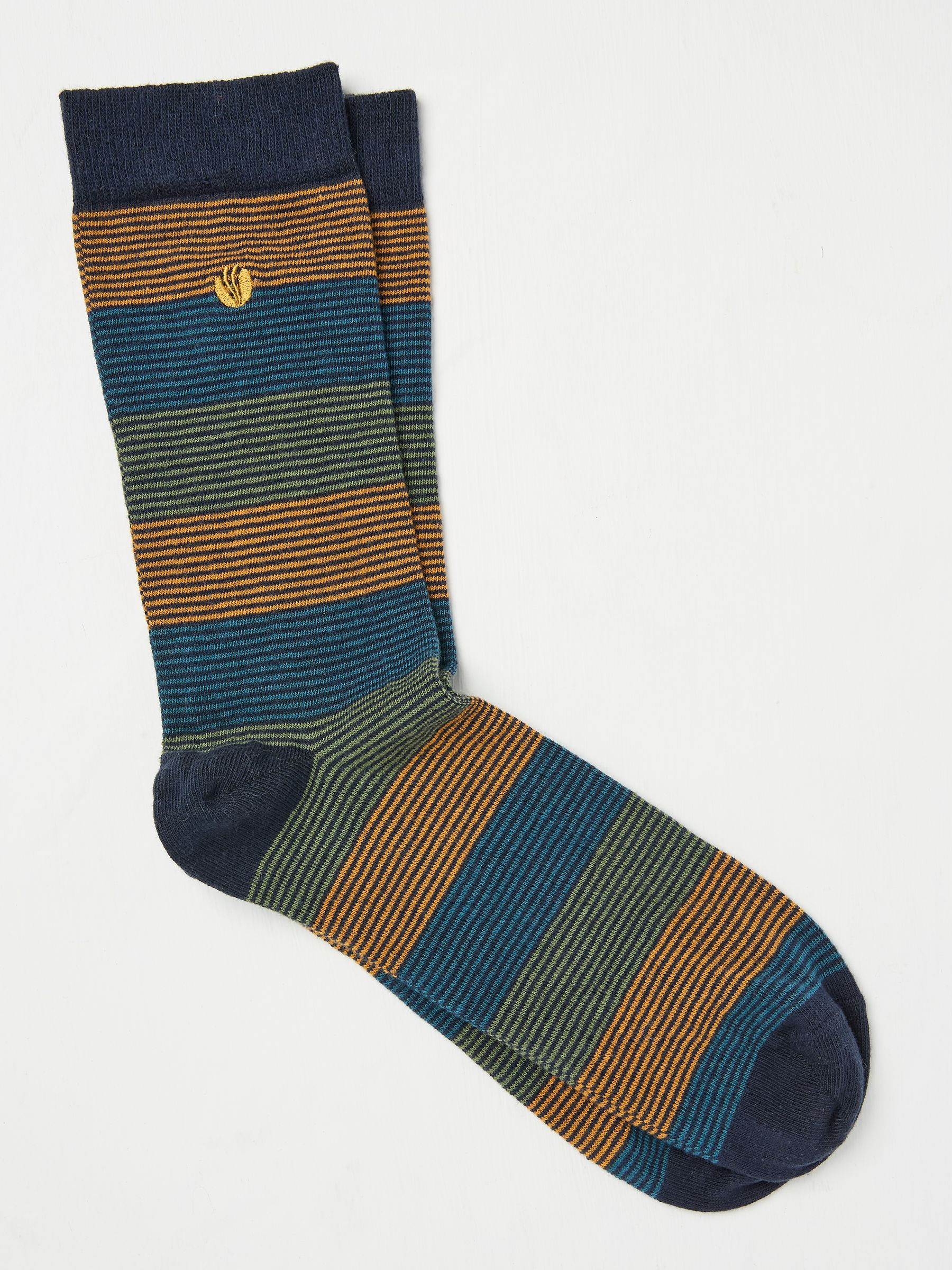 Multicolour Clive Stripe Socks - Image 1 of 2 Multicolour Clive Stripe Socks - Image 1 of 2