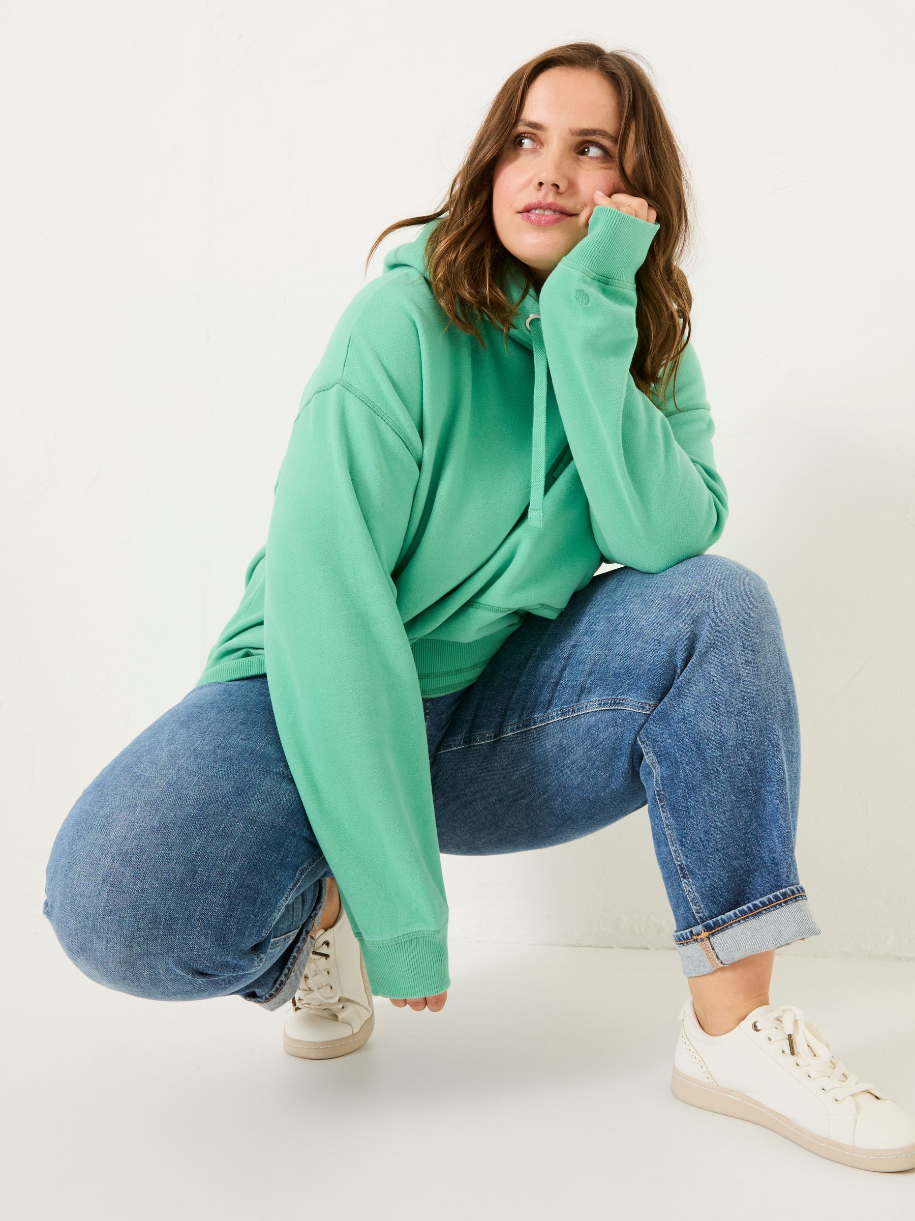Izzy Jade Green Overhead Hoodie - Image 8 of 10