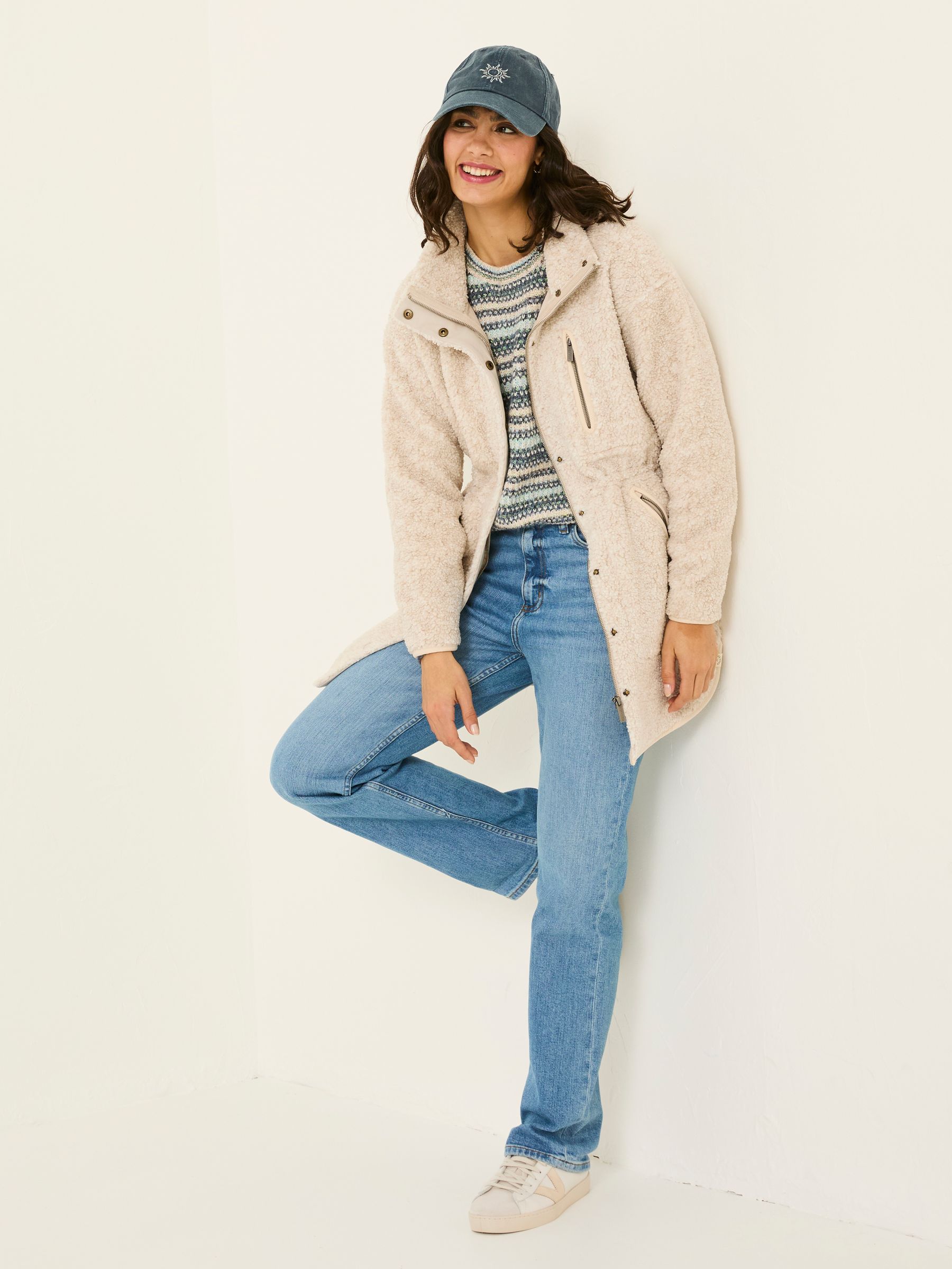 Hadley Oatmeal Zip Through Fleece Jacket - Image 4 of 8