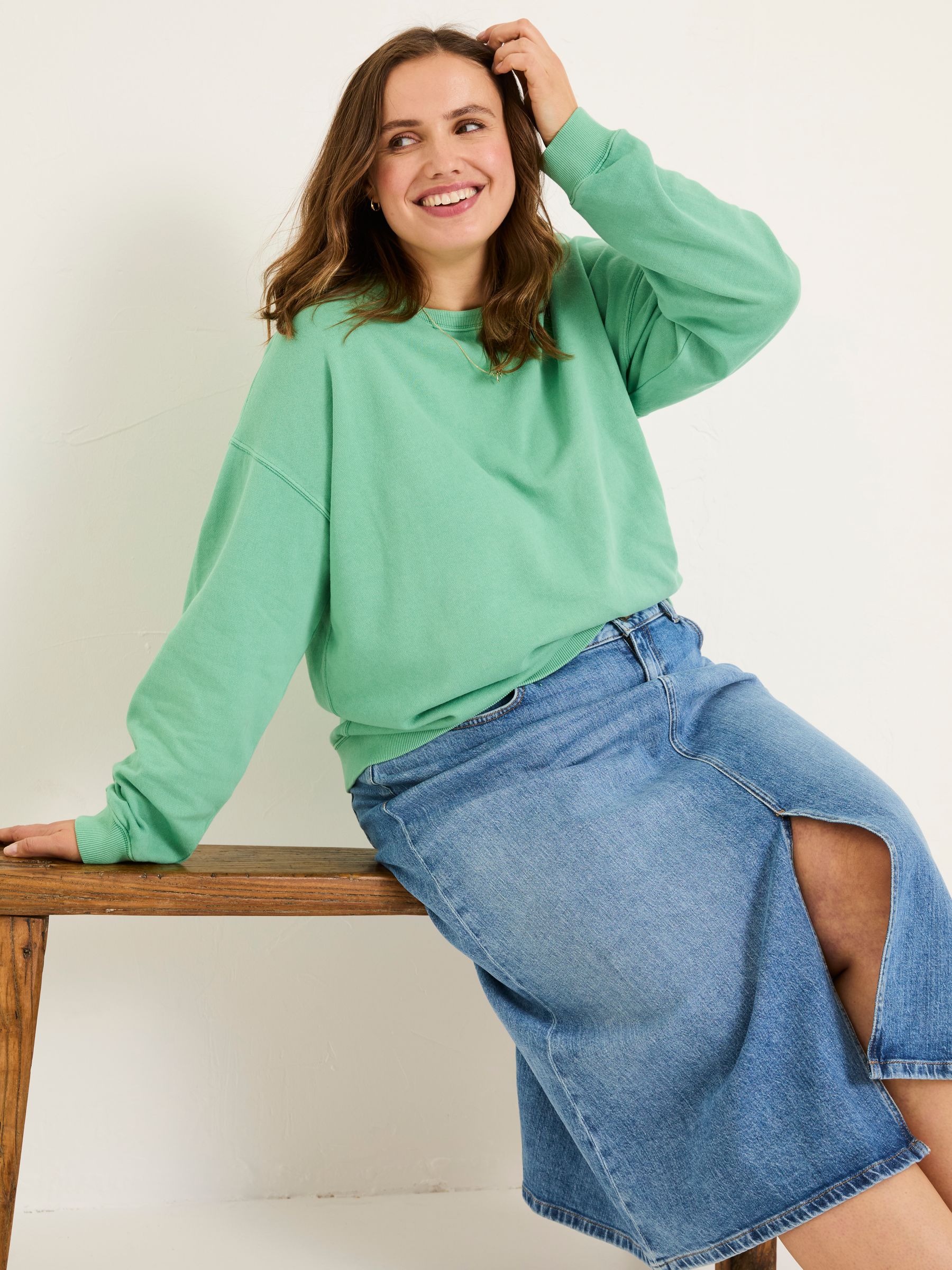 Georgia Jade Green Crew Sweatshirt - Image 6 of 9