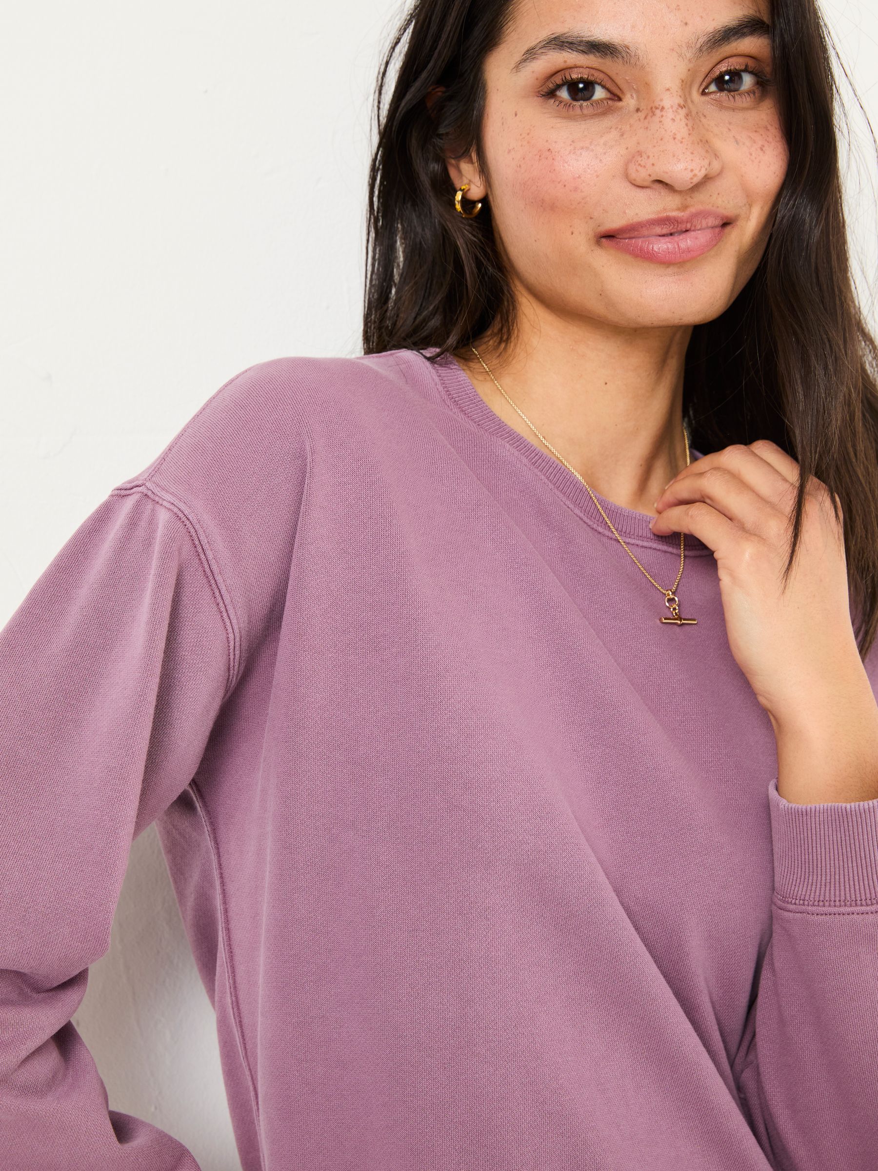 Georgia Dusky Purple Crew Sweatshirt - Image 4 of 5