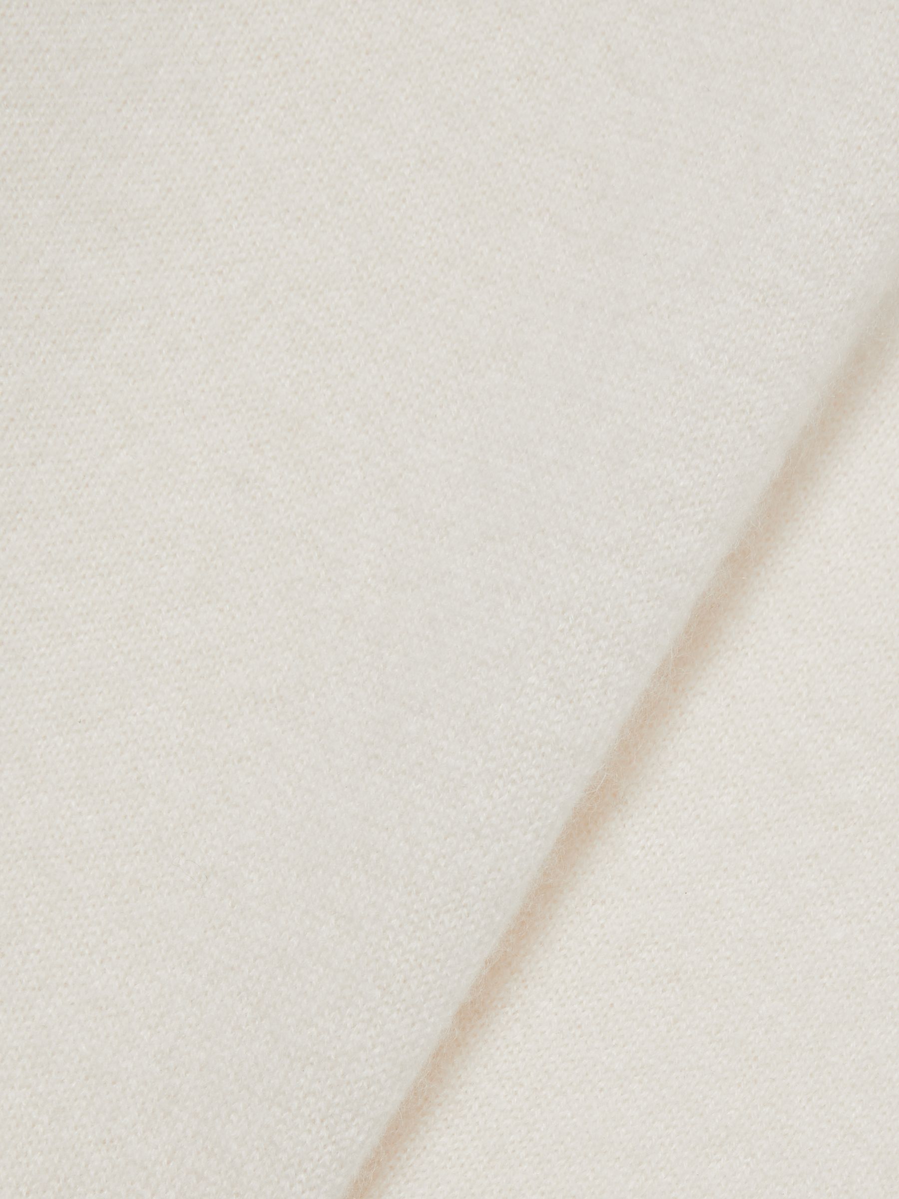 Atelier Cashmere Crew-Neck Jumper in White - Image 6 of 6