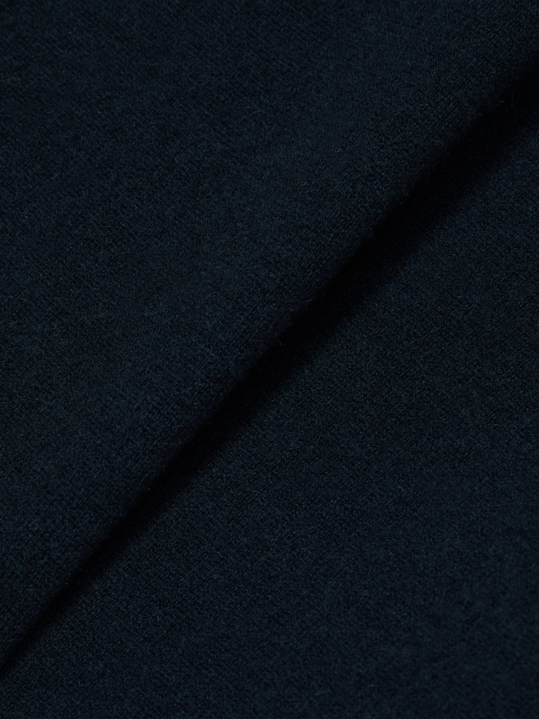 Atelier Cashmere Zip-Neck Jumper in Navy - Image 7 of 7