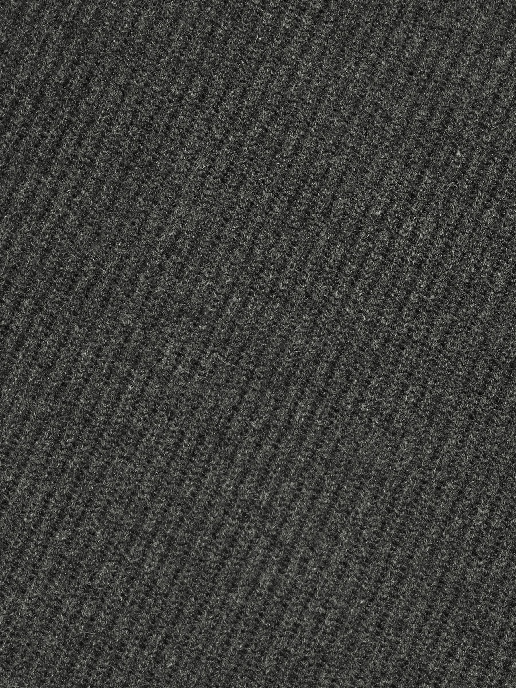 Atelier Ribbed-Cashmere Jumper in Charcoal Melange - Image 6 of 6