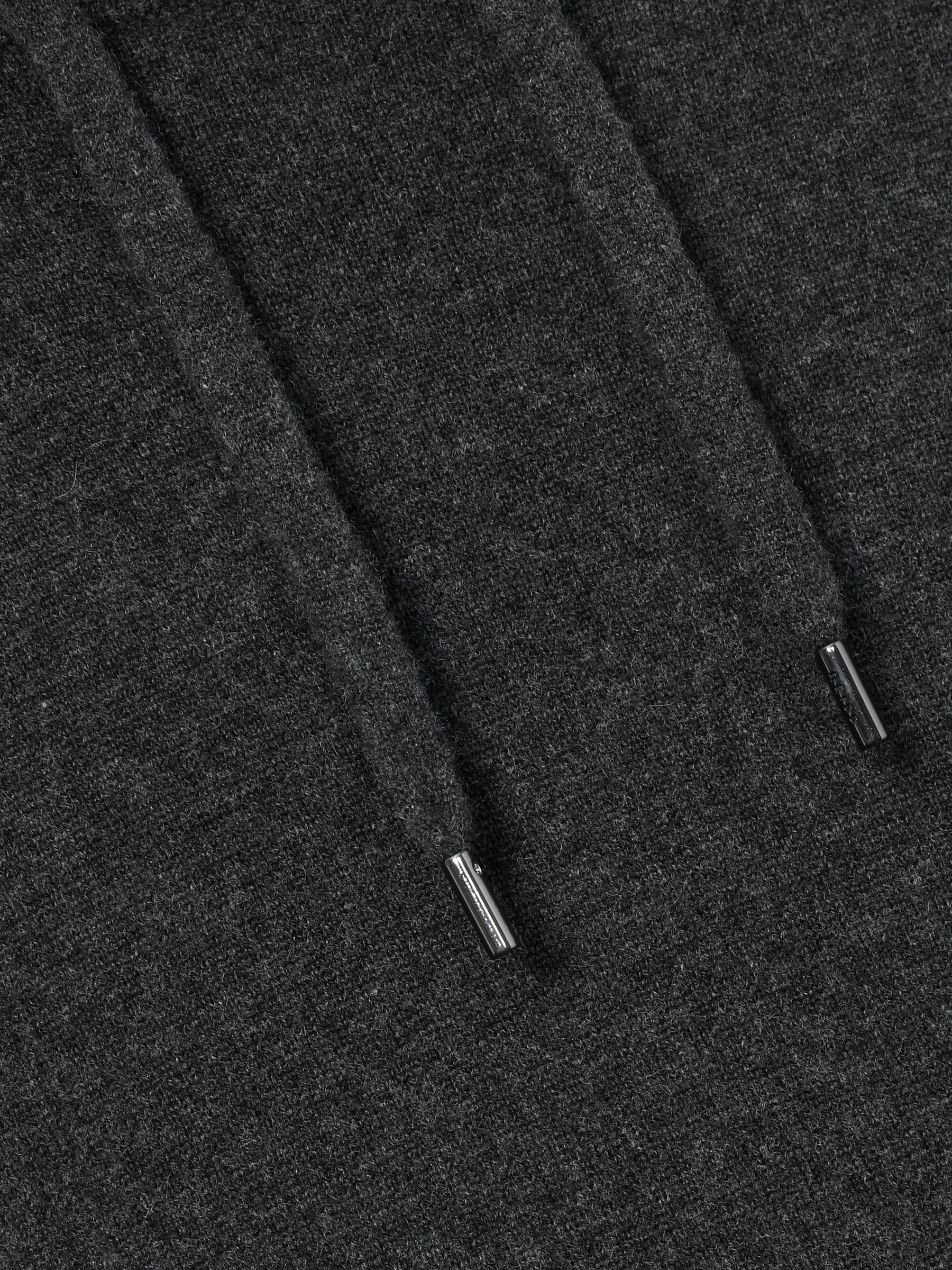 Atelier Cashmere Hoodie in Charcoal Melange - Image 6 of 6