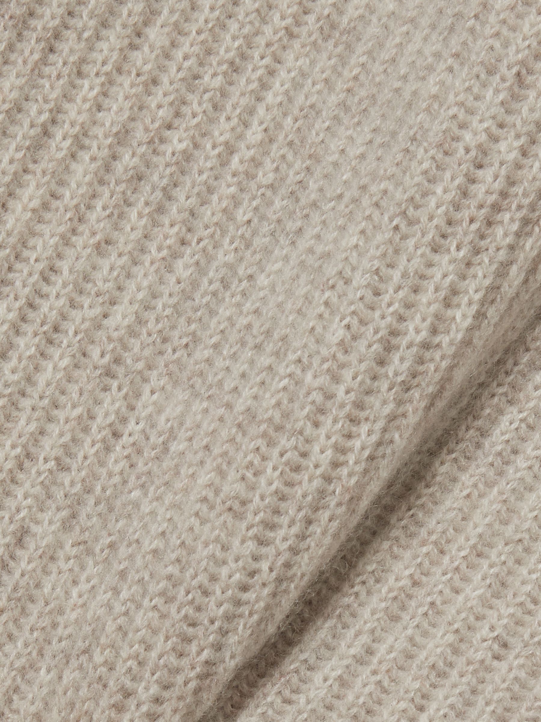 Atelier Ribbed-Cashmere Jumper in Oatmeal Melange - Image 6 of 6
