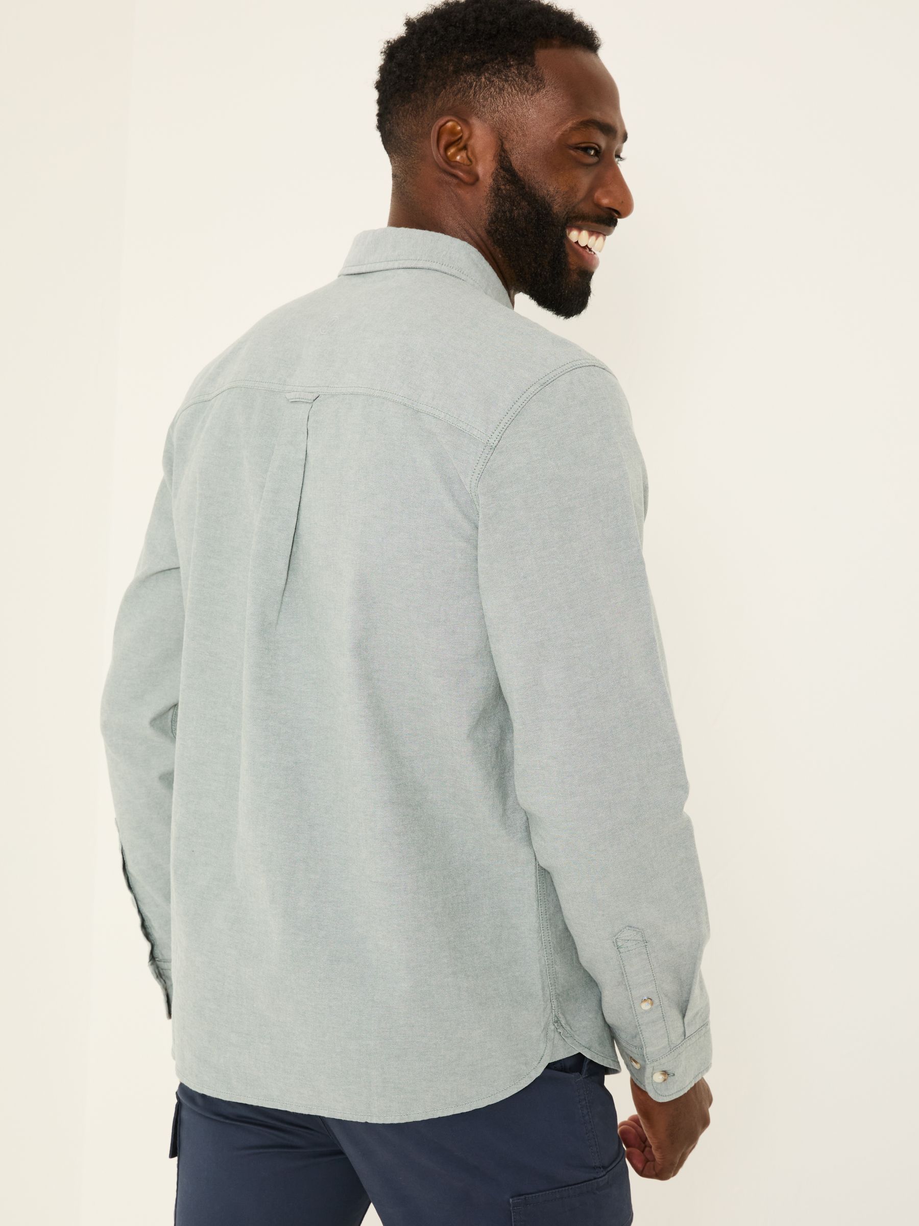 Dusky Green Long Sleeve Oxford Shirt - Image 2 of 5