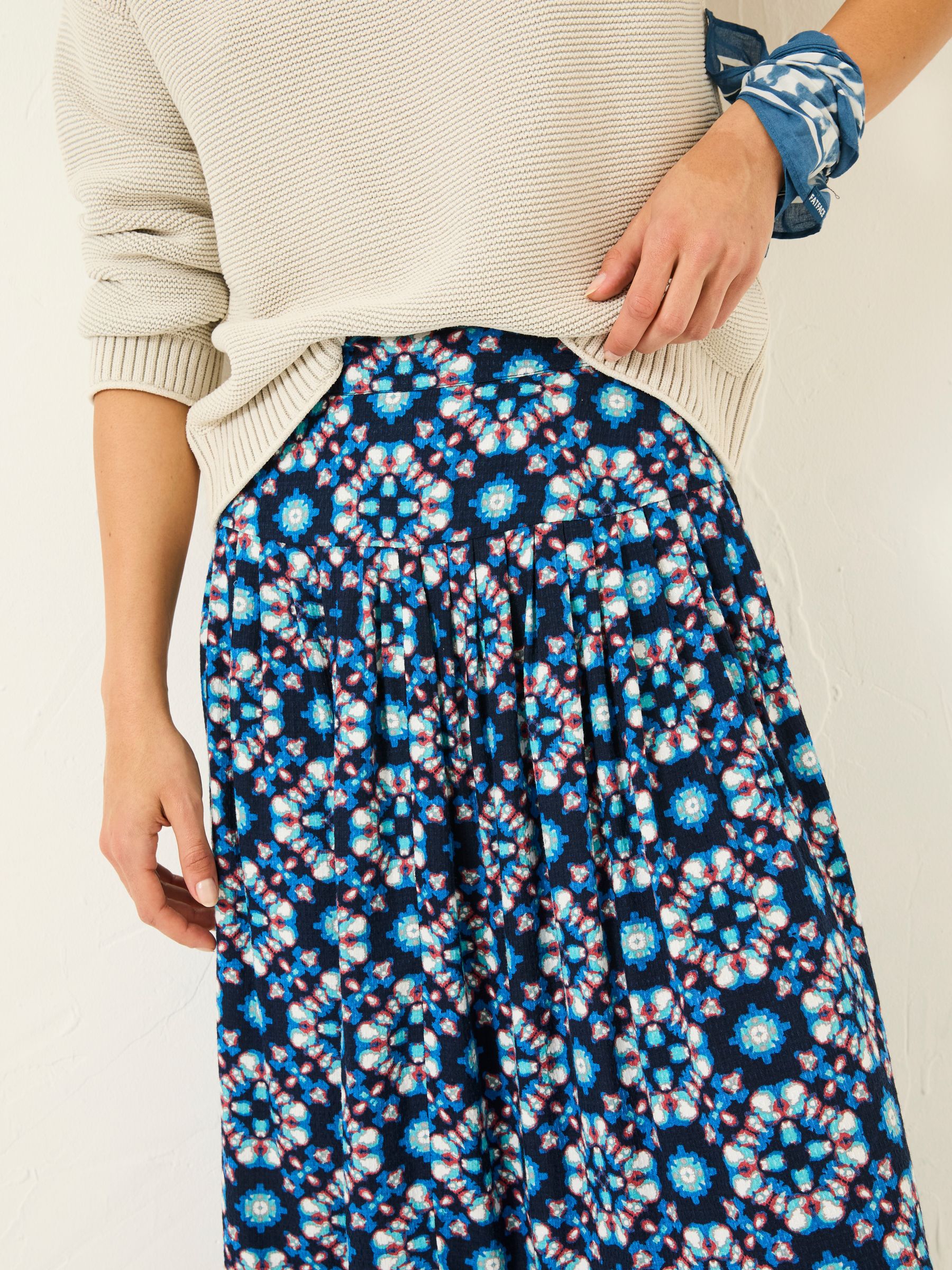 Indigo Blue Jay Midi Skirt - Image 5 of 6