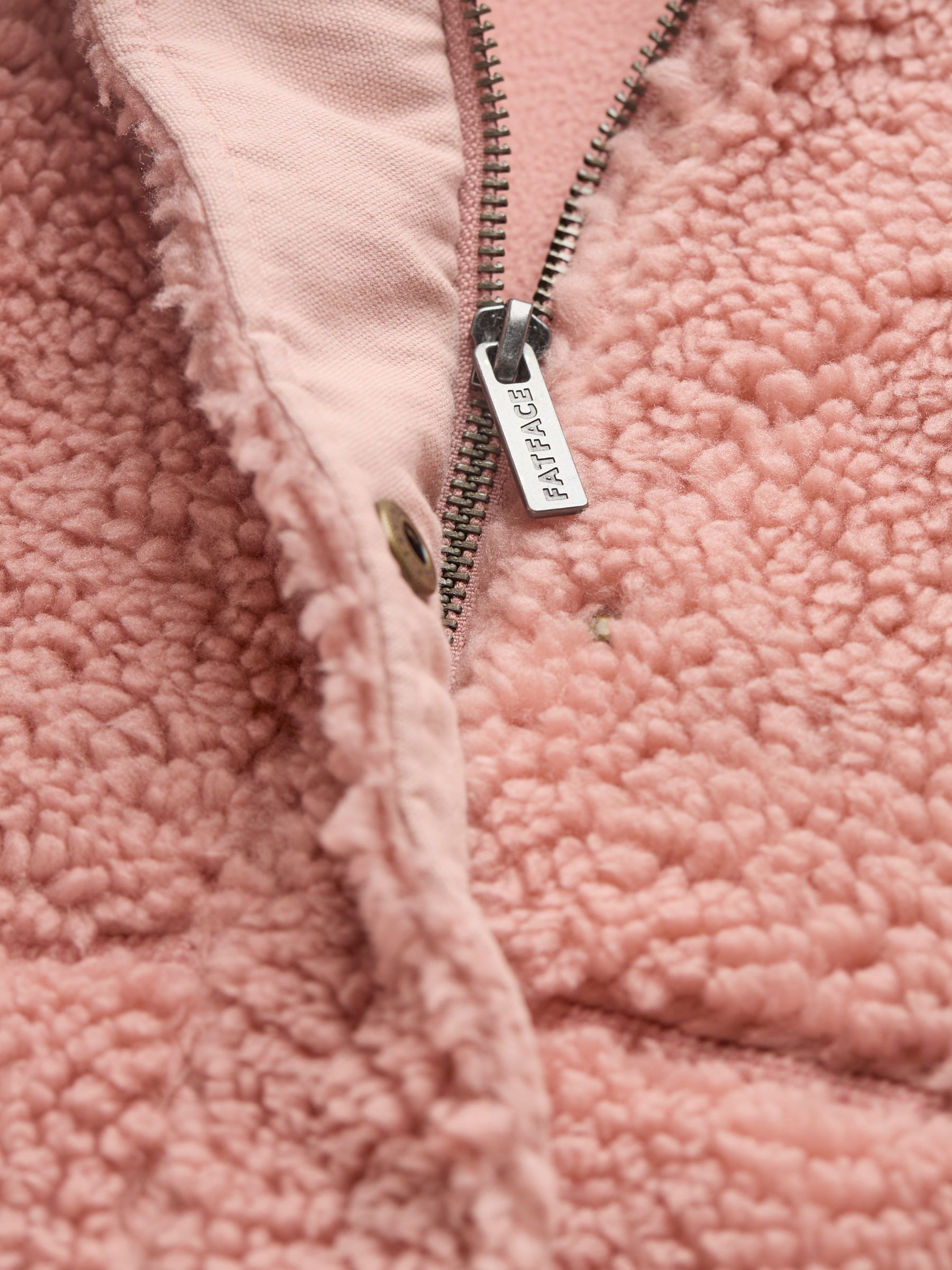 Dusky Pink Fleece Jacket - Image 10 of 10