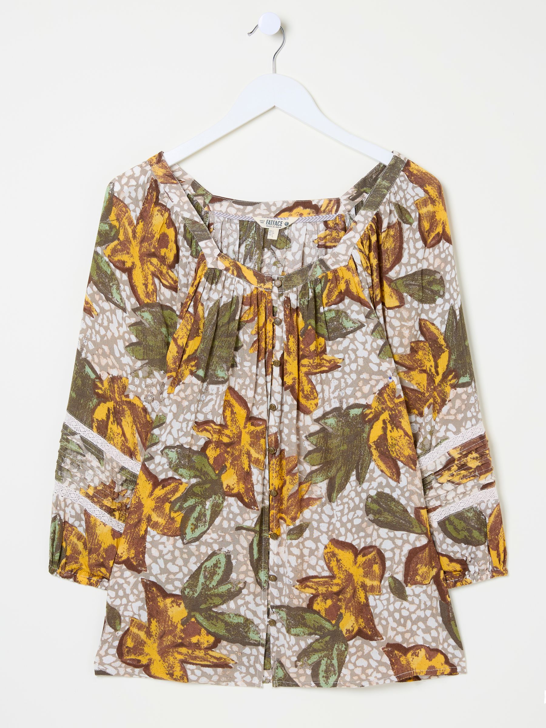 Caitlin Natural Wilding Leaves Tunic - Image 10 of 10