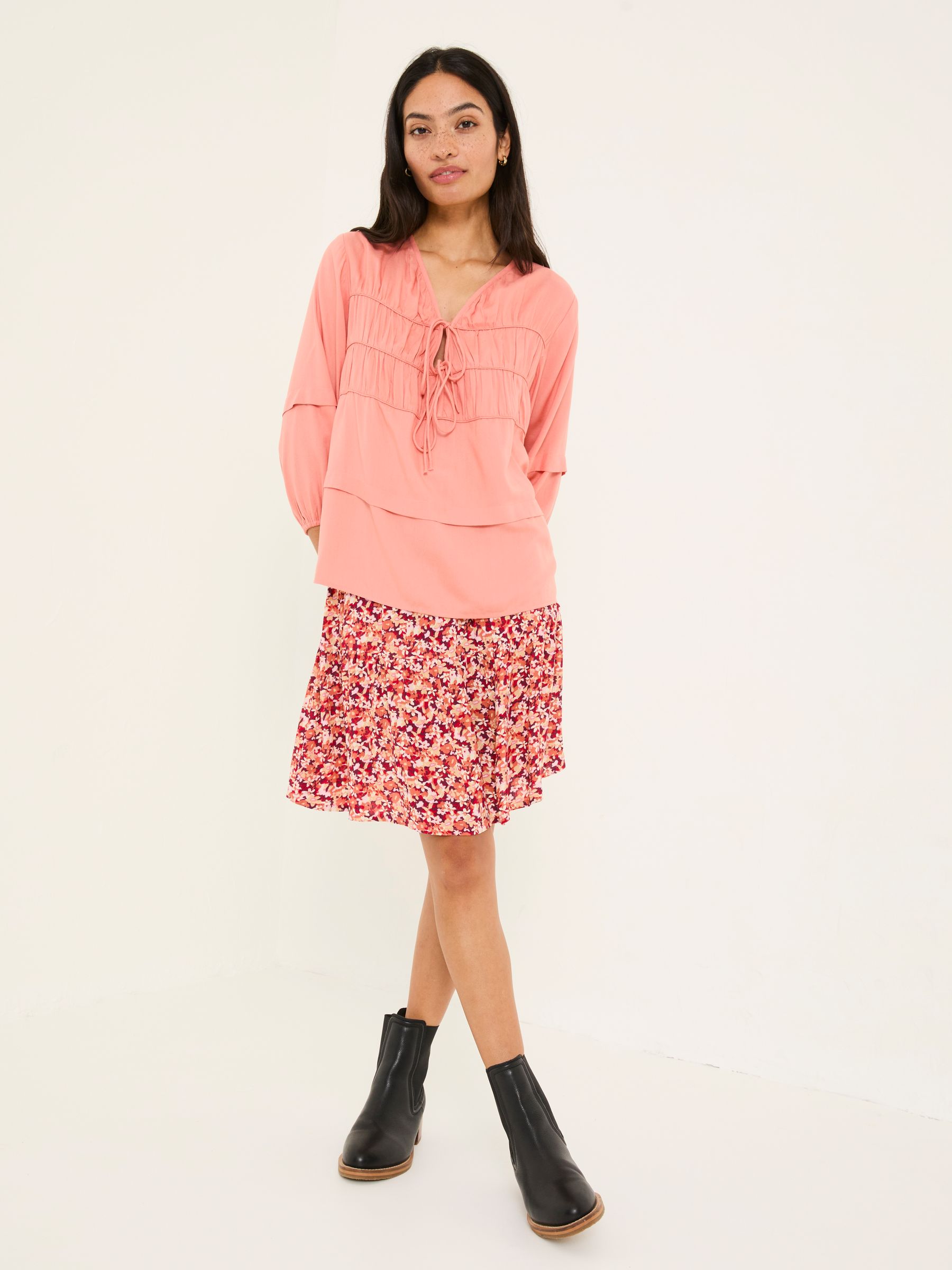 Coral Pink Cece Blouse - Image 3 of 7
