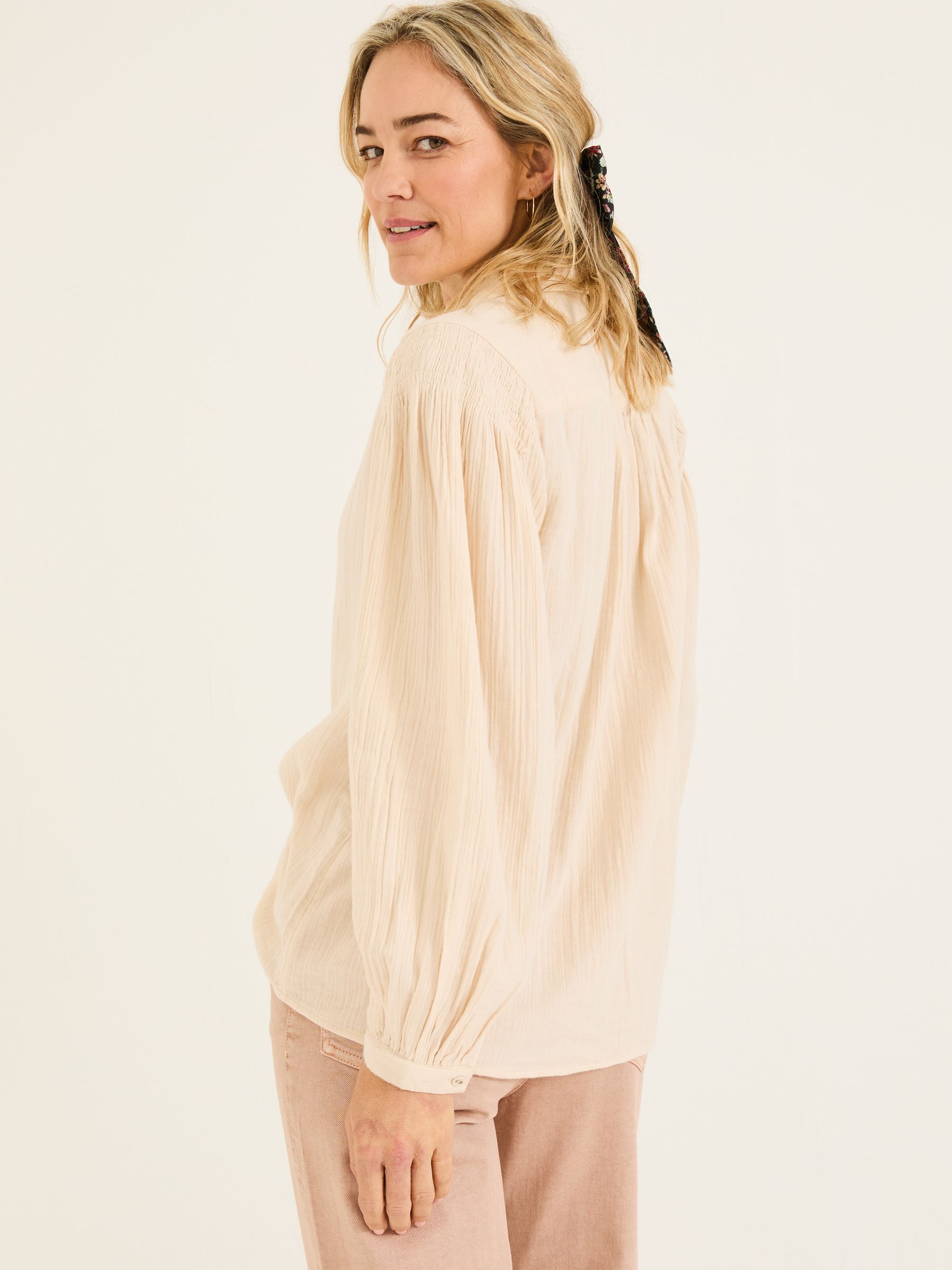 Ebby Rose Pink 100% Cotton Blouse - Image 3 of 5