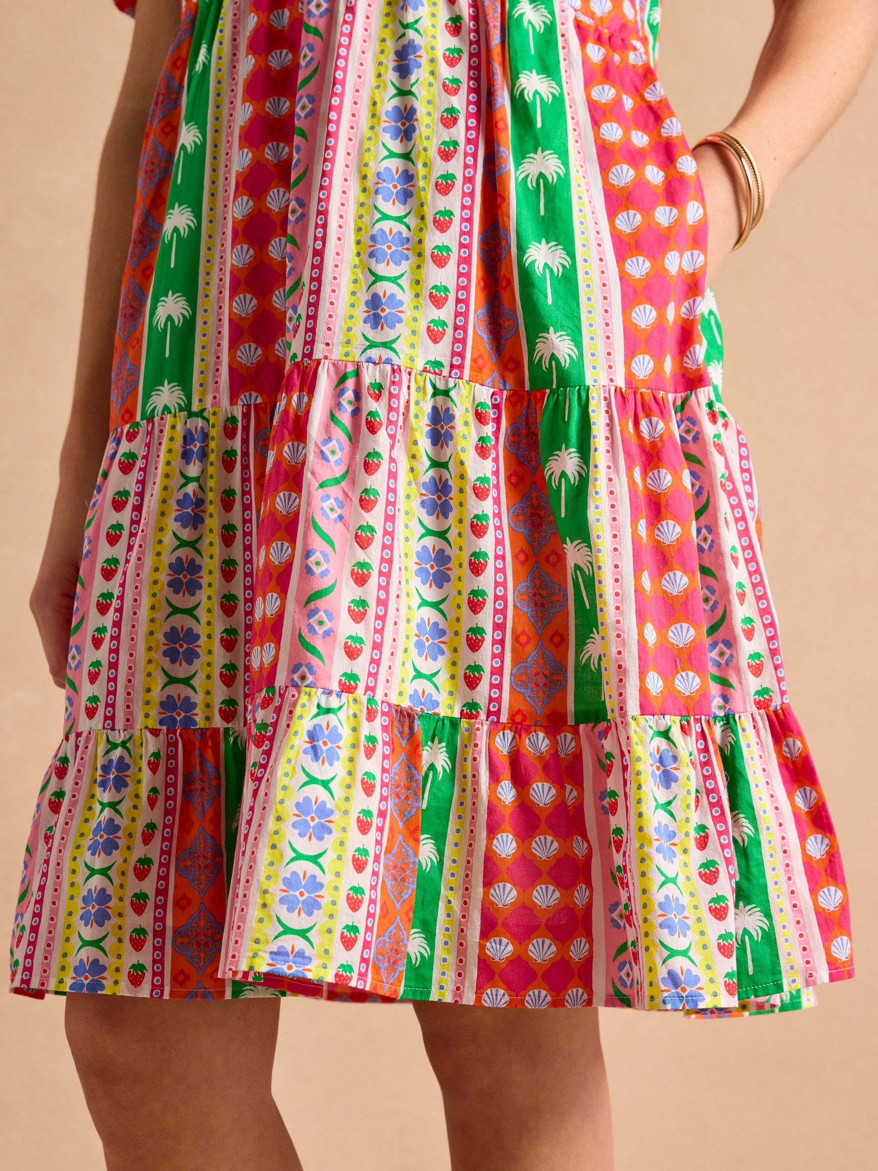 Ariella Multi Cotton Tiered Dress - Image 6 of 7