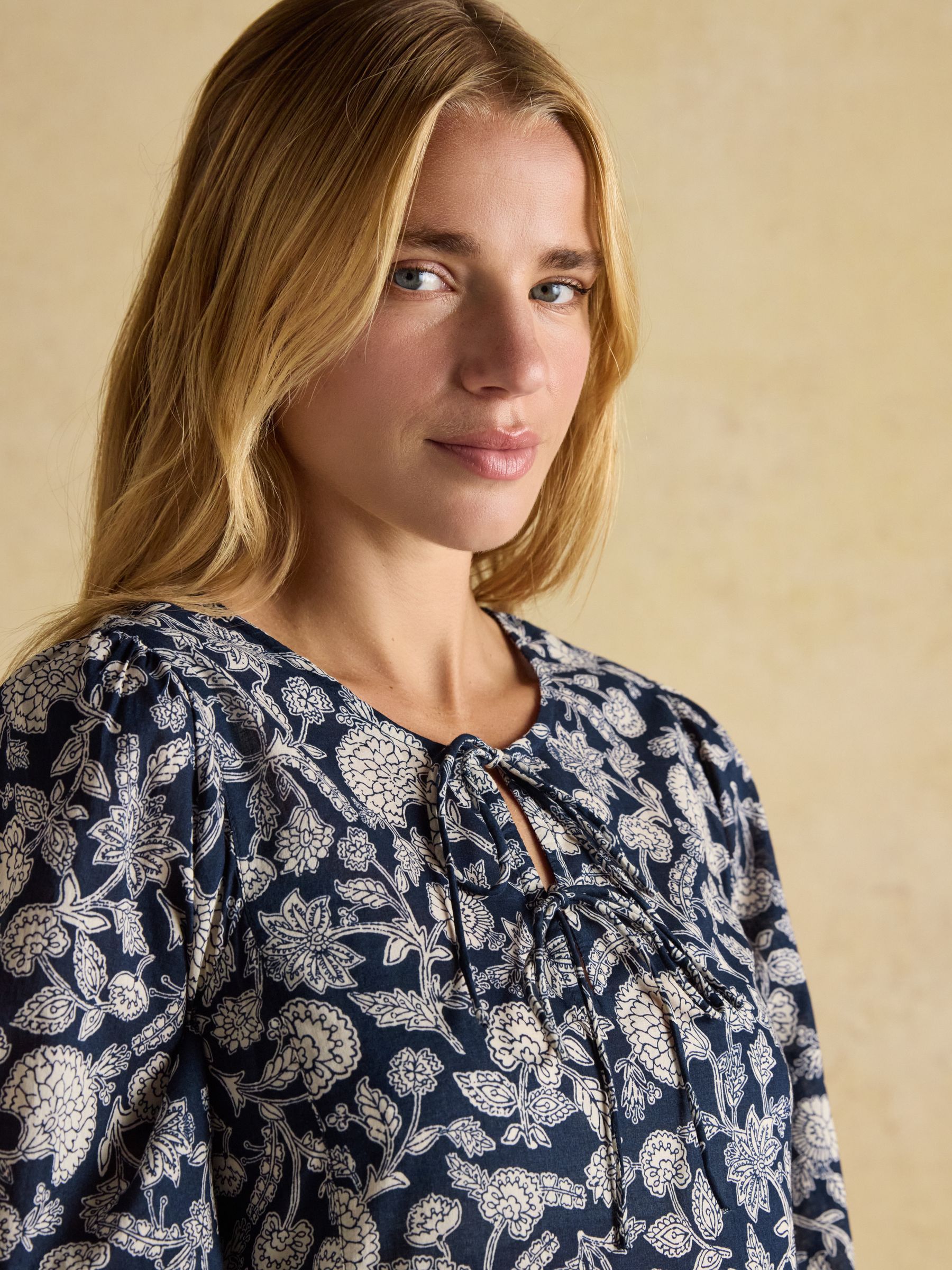 Nelly Navy Tie Front Dress - Image 3 of 8