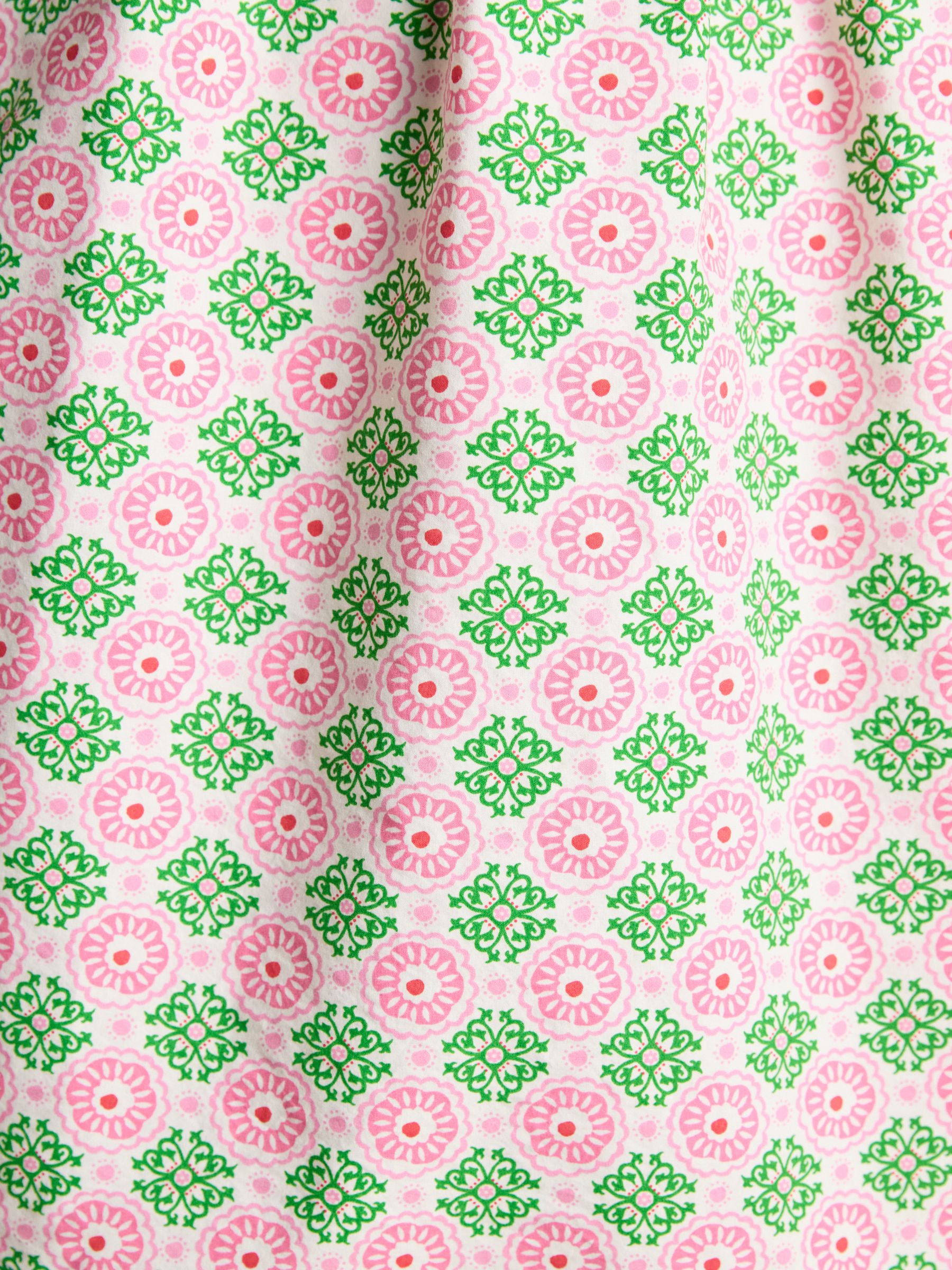 Martha Pink/Green Short Shirt Dress - Image 6 of 8