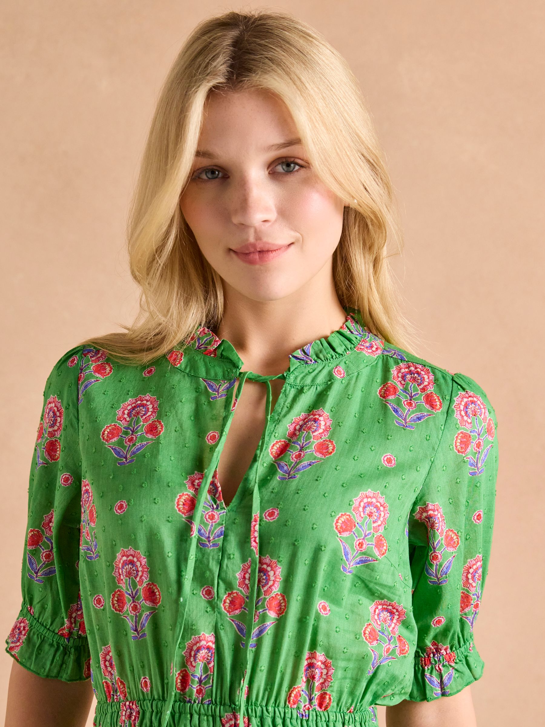 Larissa Green Textured Sundress - Image 3 of 6