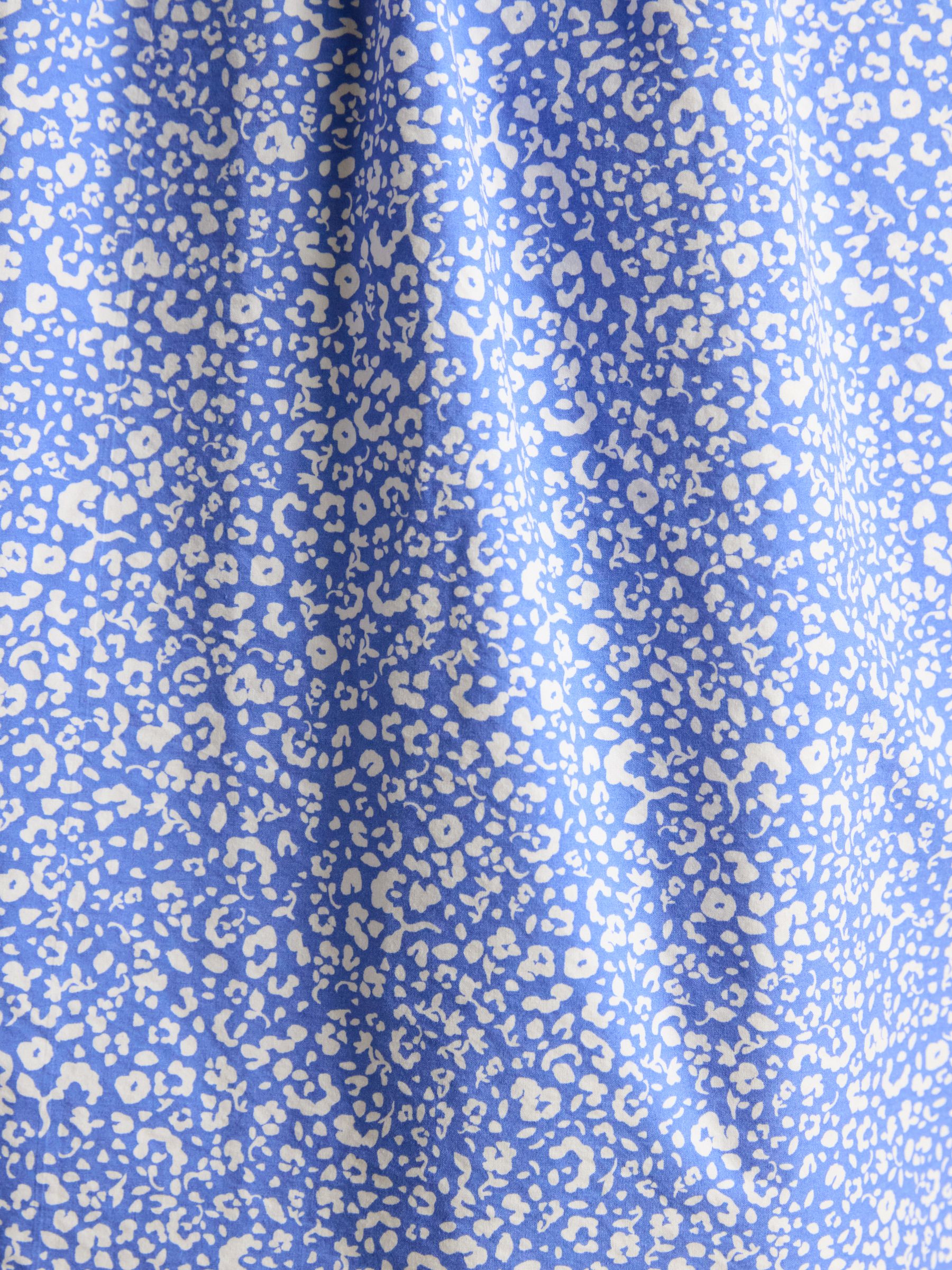 Martha Blue Short Shirt Dress - Image 7 of 8