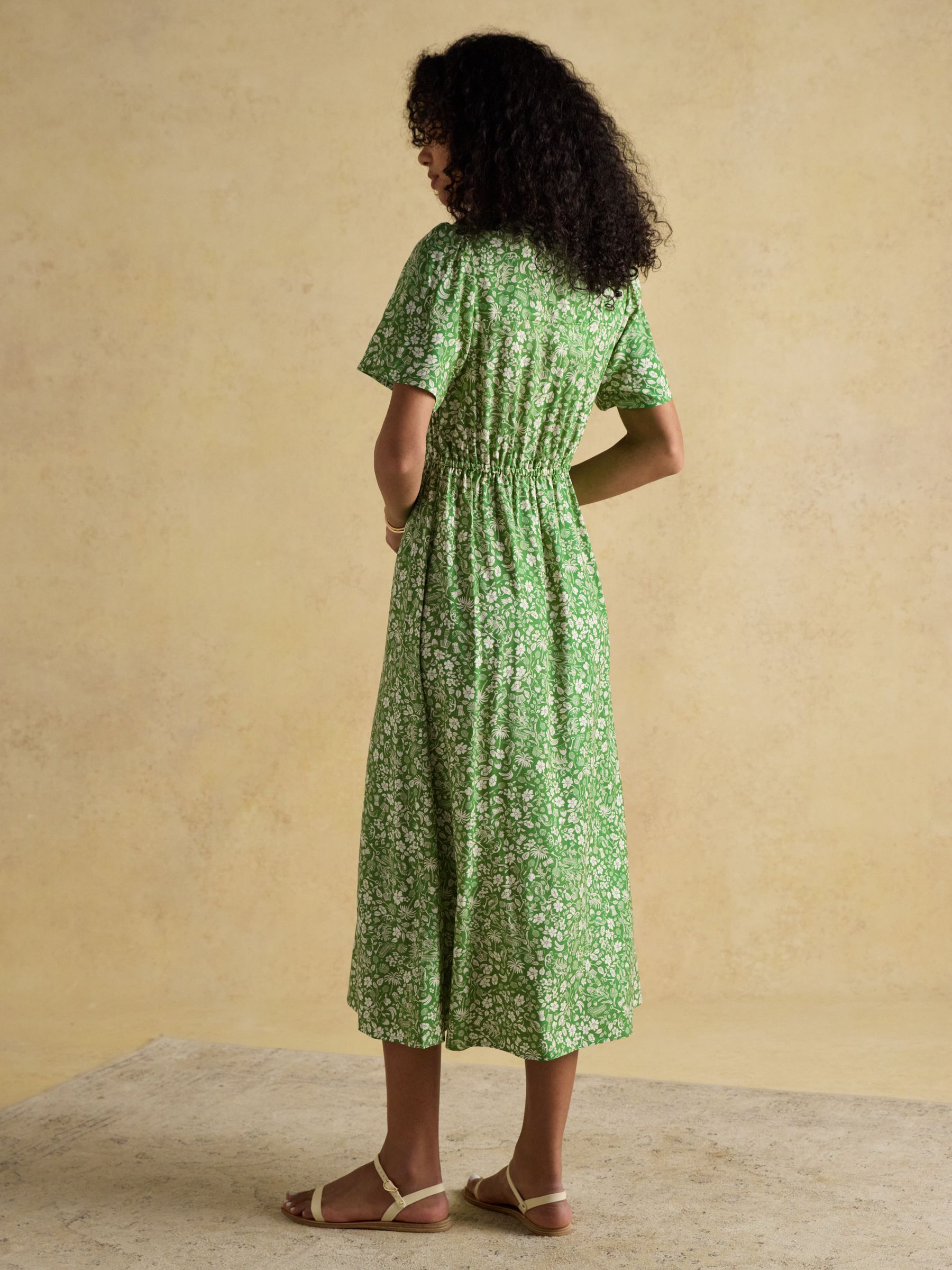 Adele Green Wrap Dress - Image 2 of 8