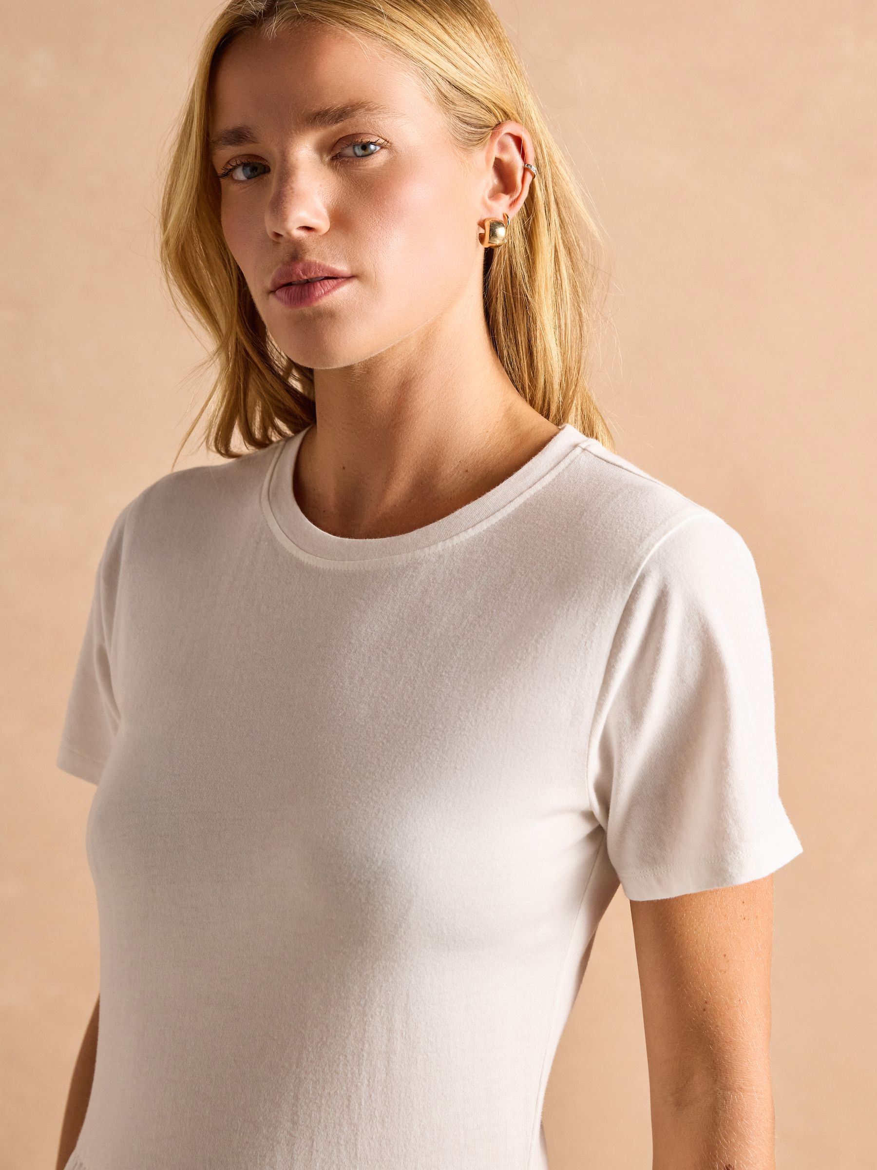 Reid White Cotton Broderie Midi Dress - Image 3 of 7